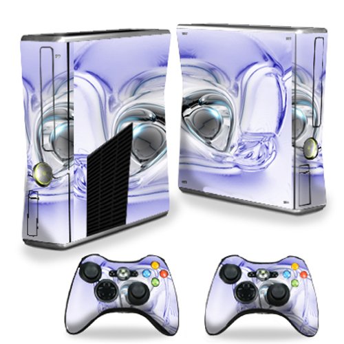 MightySkins Protective Skin Wrap Sticker for Microsoft Xbox 360 S Slim Console & 2 Controllers - Customizable Decal Design - Scratch Resistant Vinyl Cover - Perfect for Gaming Setups & Home Entertainment Systems