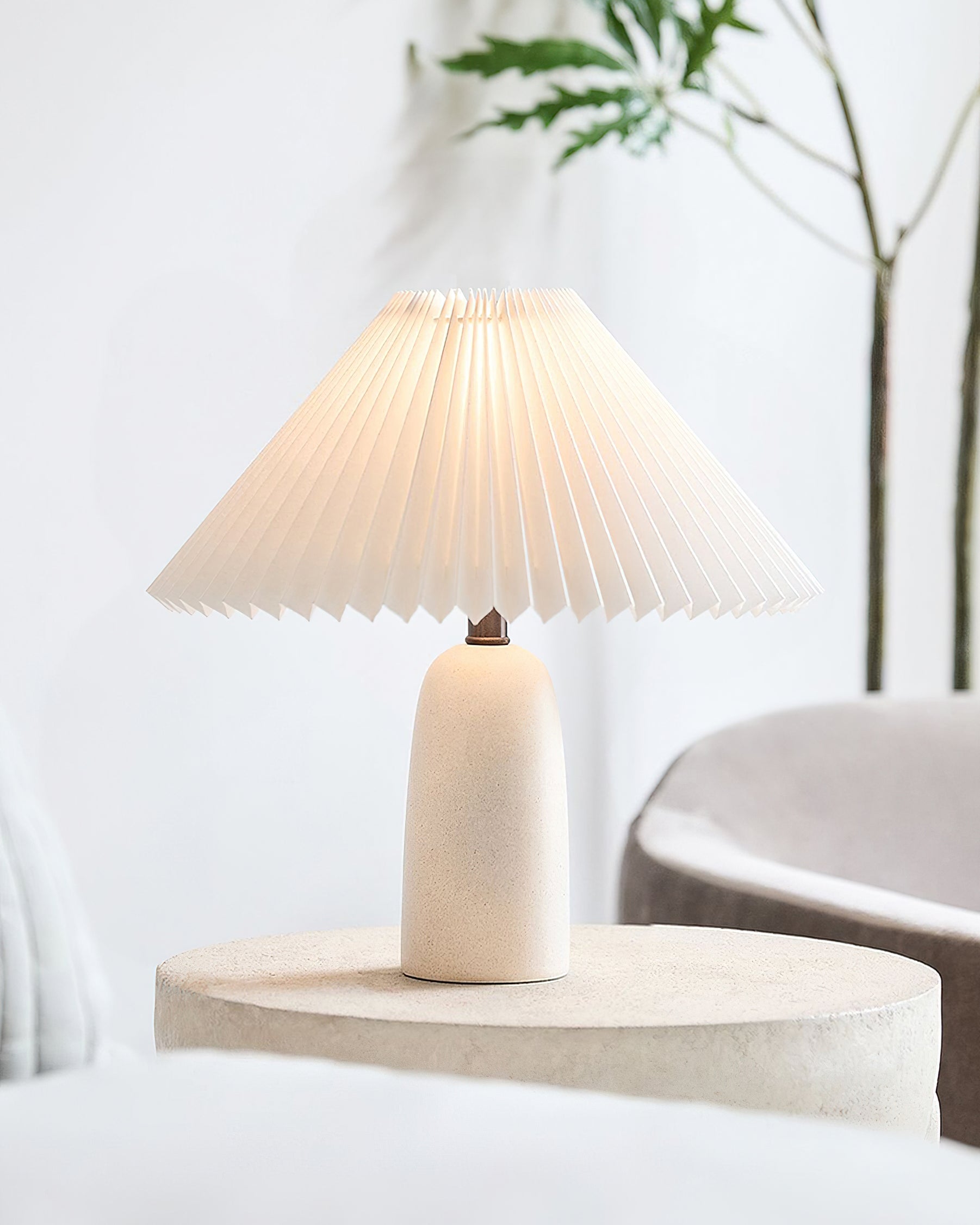 Louis Table Lamp - Modern Bedside & Living Room Lighting for Home Decor | Dimmable LED Desk Lamp with USB Port