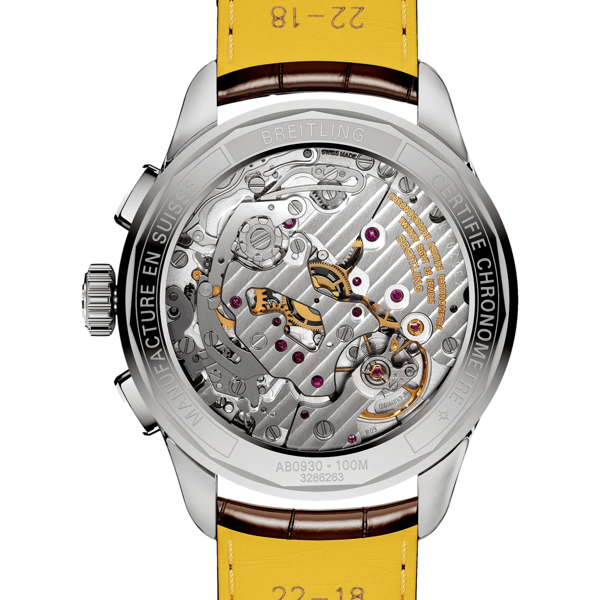 Premier B09 Chronograph 40mm Champagne Leather Strap Watch - Luxury Timepiece for Business Meetings & Formal Occasions