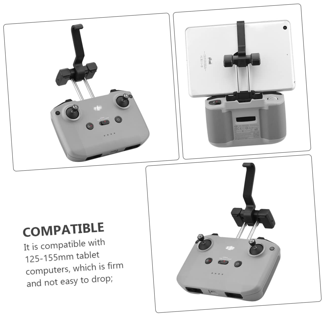 OSALADI 2-Pack Foldable Tablet & Phone Holder Stand with Remote Control Extension Bracket - Compatible with Drone Controllers, Gaming Consoles & Smart Devices for Hands-Free Viewing