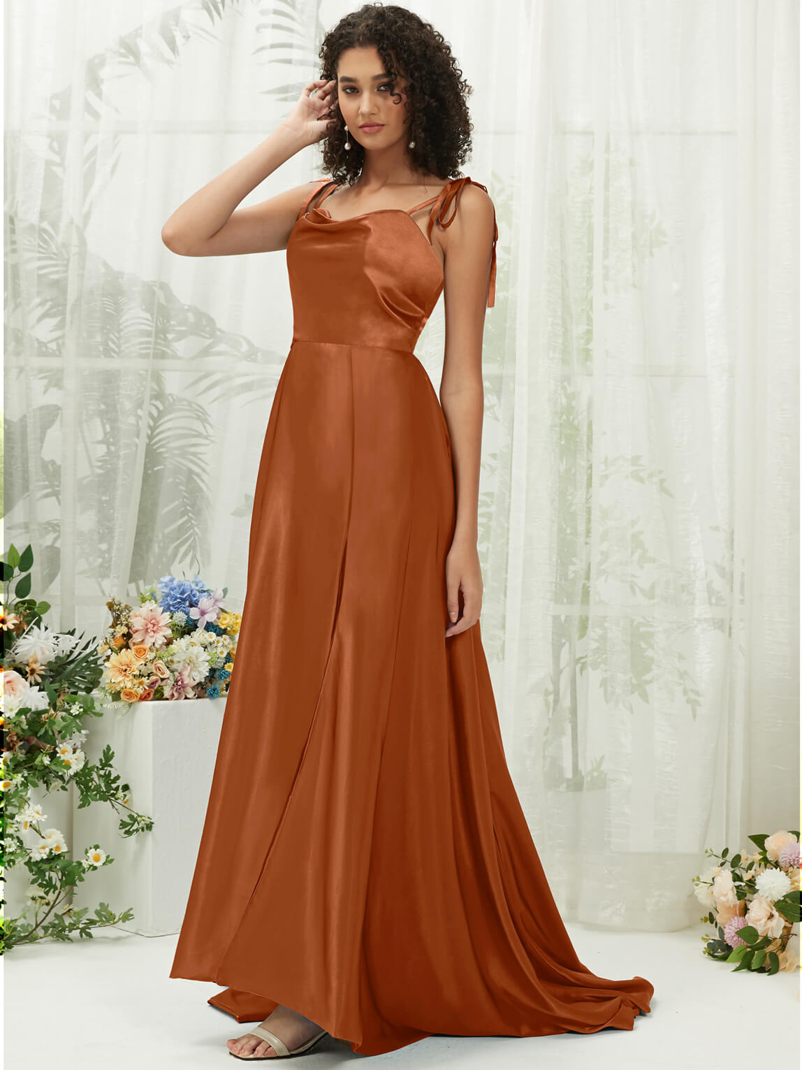 Cooper Satin Sweetheart Neckline Adjustable Strap Formal Gown with Hidden Pocket - Perfect for Prom, Evening Party & Special Occasions