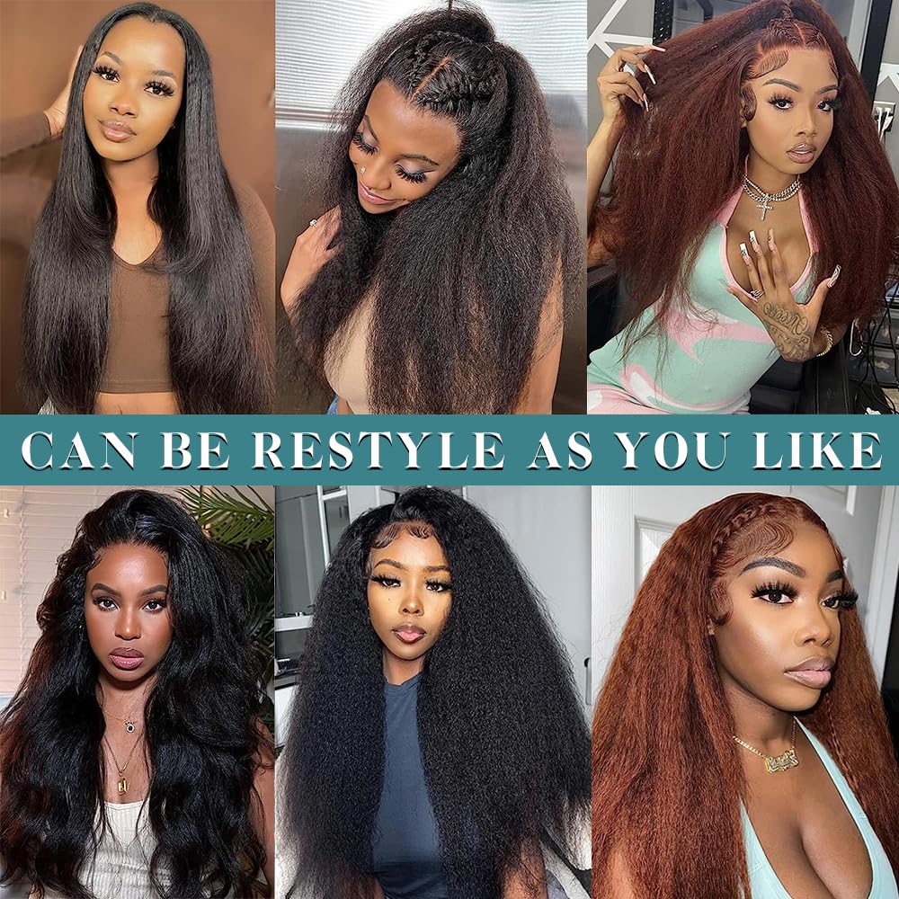 Kinky Straight Clip-in Hair Extensions 8A Brazilian Human Hair - 8pcs 20 Clips 100g Set (14 Inch) for Black Women | Natural Color Real Human Hair Weave | Perfect for Daily Styling, Parties & Special Occasions