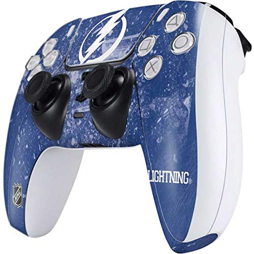 Officially Licensed NHL Tampa Bay Lightning Frozen Design PS5 Controller Skin - Custom Decal for Enhanced Grip & Protection | Perfect for Gaming Enthusiasts & Sports Fans