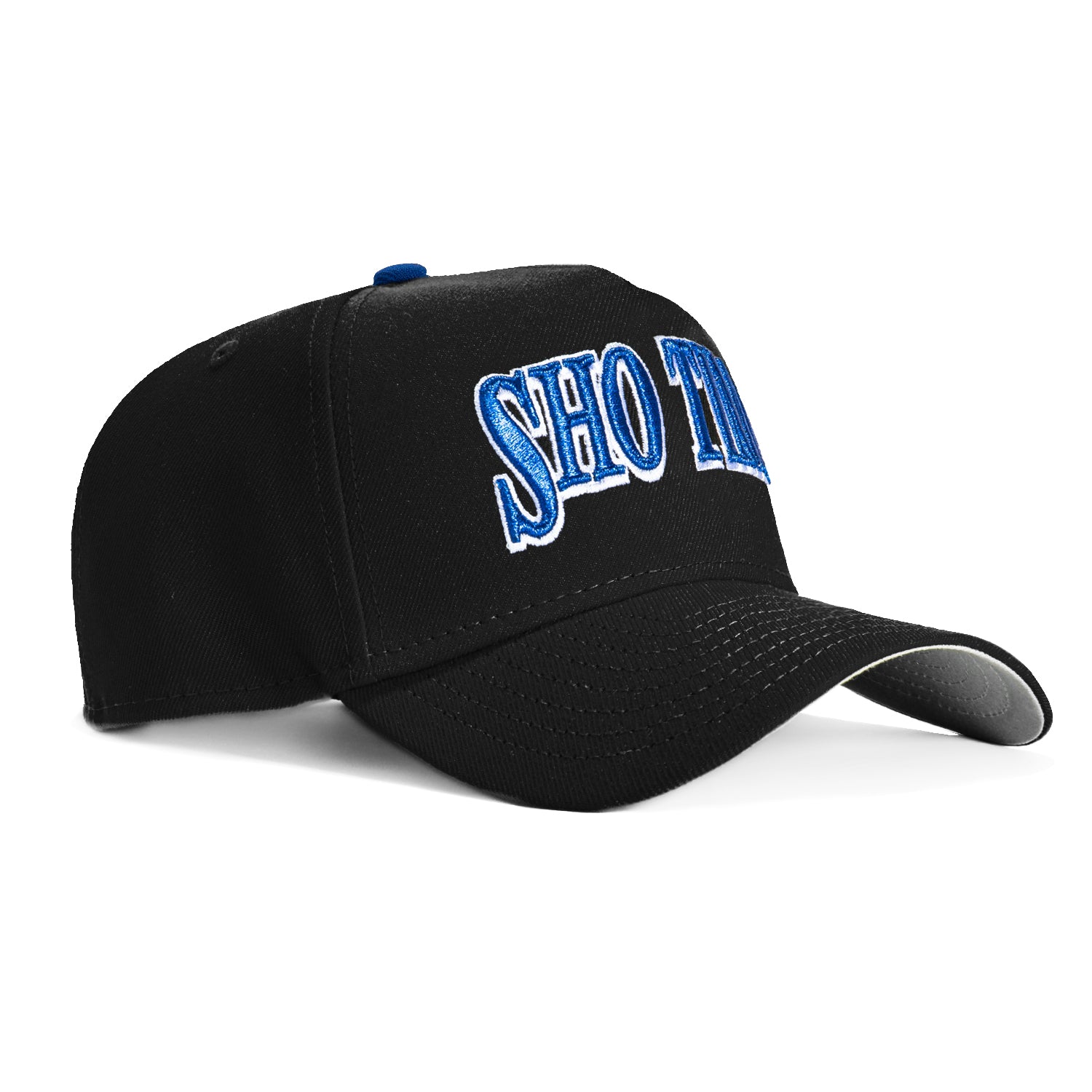 New Era 9Forty A-Frame Los Angeles Dodgers Snapback Hat - Black & Royal Blue | Adjustable Baseball Cap for Men & Women | Game Day, Streetwear, Sports Fan Fashion