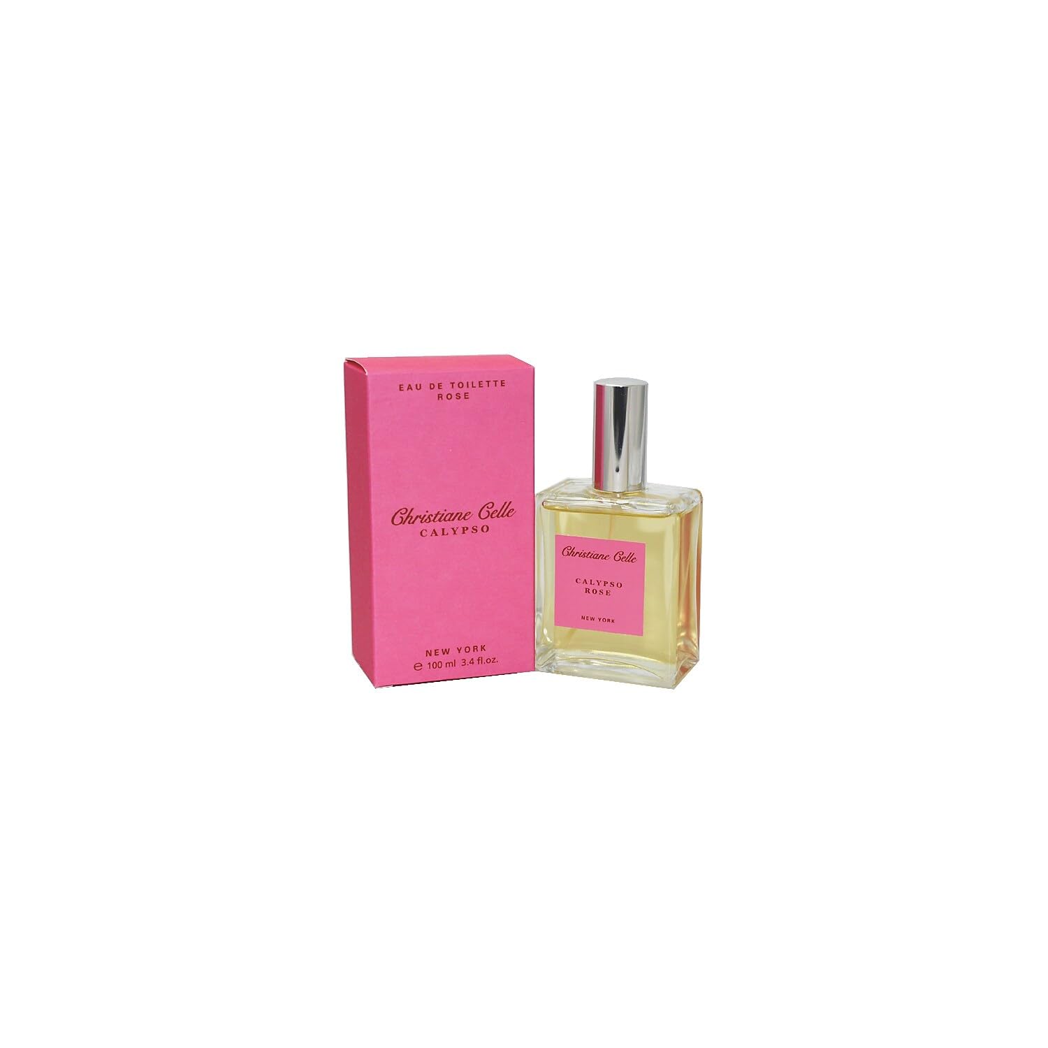 Calypso Christiane Celle Rose Perfume for Women - Floral EDT Spray 3.4 Oz (100ml) - Long-Lasting Fragrance for Date Night & Special Occasions
