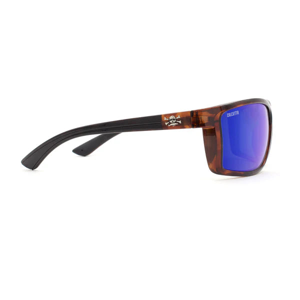 Brown Frame Blue Mirrored Polarized Sunglasses for Men & Women - UV400 Protection - Fashionable Outdoor Sports & Driving Shades - Perfect for Running, Cycling, Beach & Road Trips