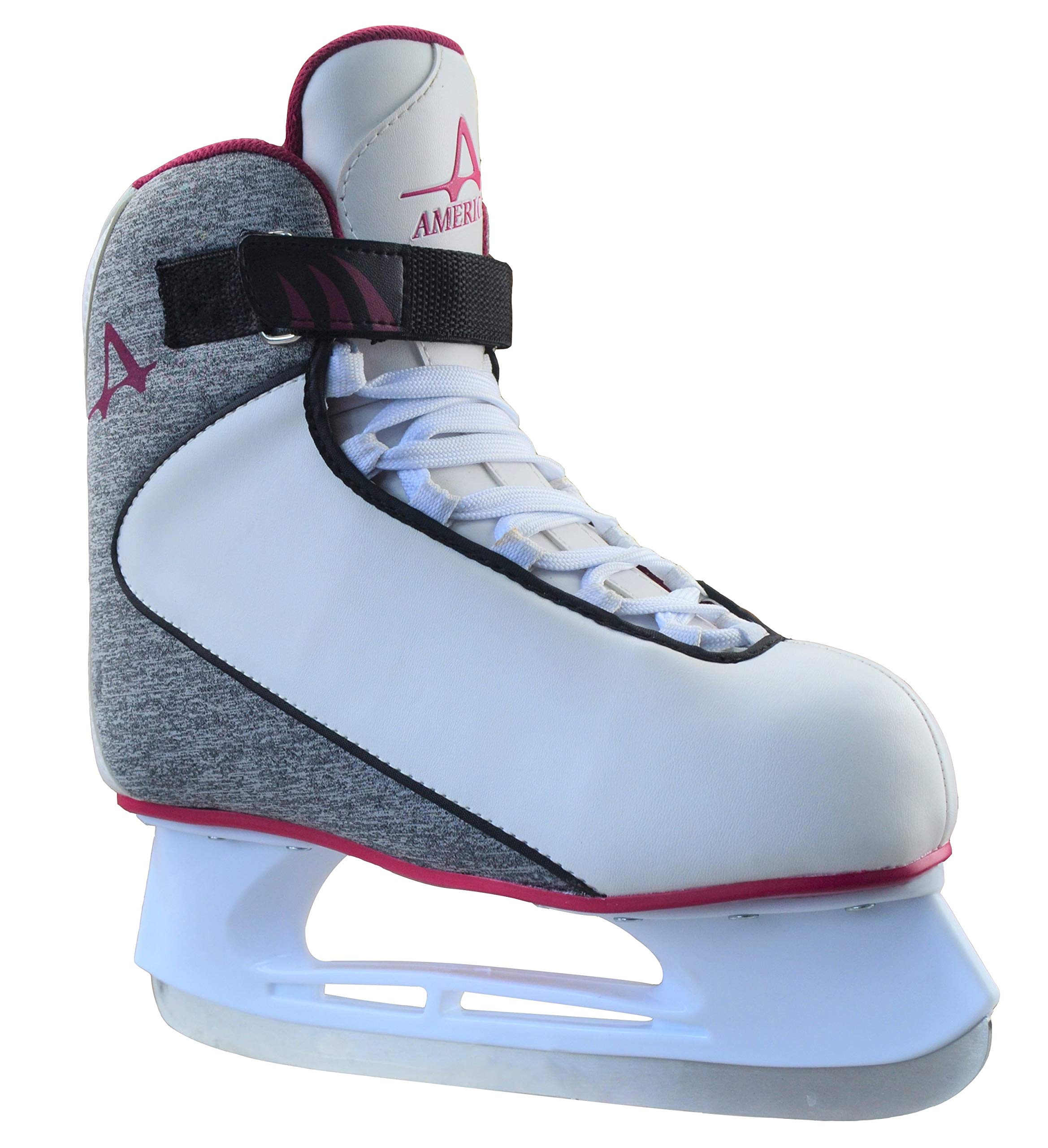 Best Women's Hockey Skates - American Athletic Soft Boot Ice Skates for Speed & Comfort - Perfect for Ice Hockey, Figure Skating & Recreational Use