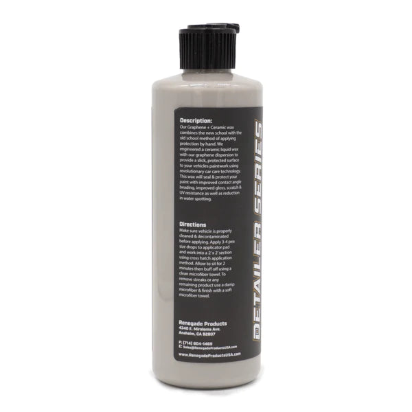 Premium Graphene & Ceramic Car Wax - Long-Lasting Paint Protection & High Gloss Finish - Perfect for Detailing, Show Cars & Daily Drivers