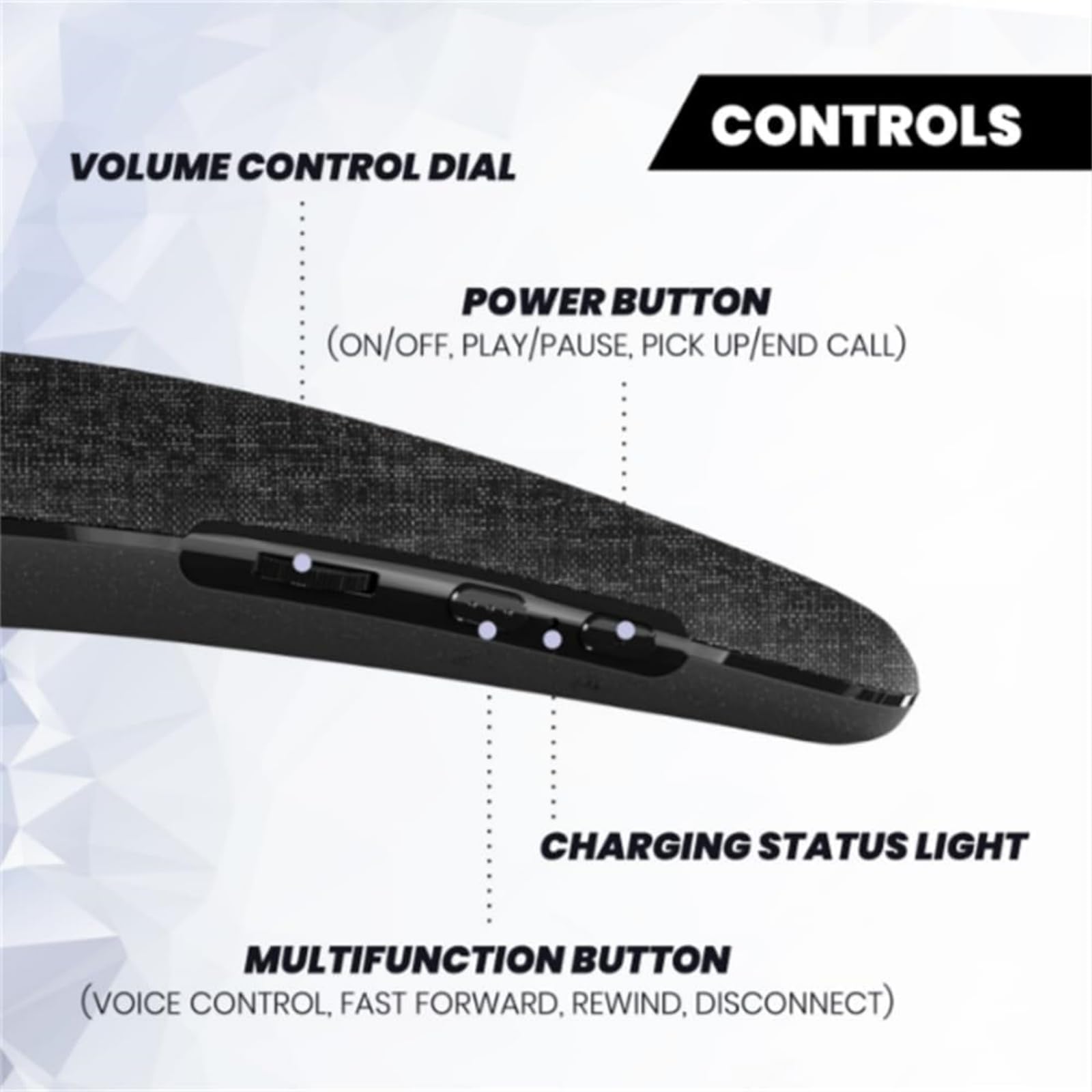Nomodo Wireless Wearable Bluetooth Neck Speaker with Built-in Mic - Portable Hands-Free Speaker for Music, Calls & Audio - Perfect for Home, Office, Gym, Running, Travel & Outdoor Activities