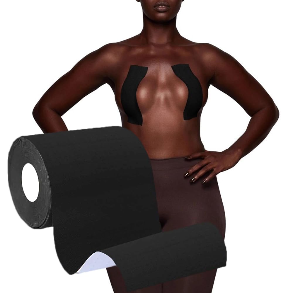 Boob Tape for Breast Lift - Sweat-Proof & Skin-Friendly Medical Grade Adhesive | Breast Support Tape for Large Busts | Perfect for Backless Dresses, Strapless Outfits & Special Occasions