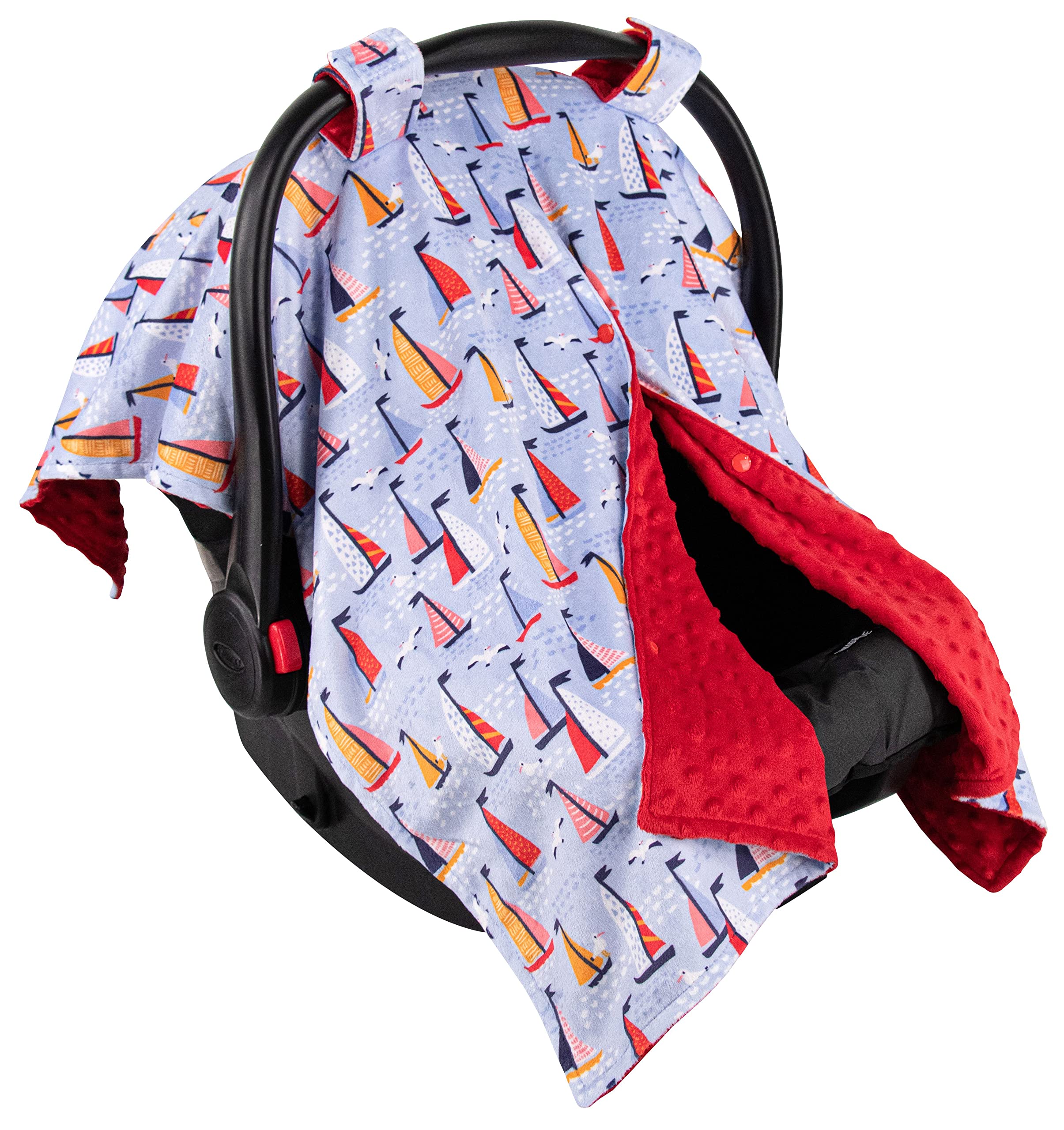 Premium Minky Baby Car Seat Cover - Soft & Breathable 40