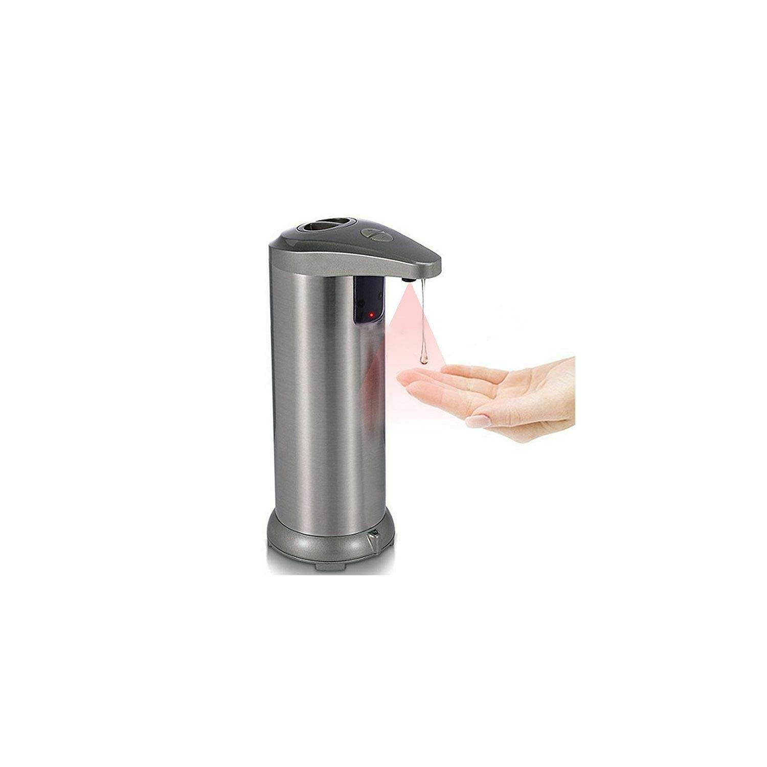 Automatic Touchless Soap Dispenser 280ml with 1 Gallon Gel Refill - Hands-Free Sensor for Liquid & Gel Soap - Portable No-Touch Hand Wash Station for Kitchen, Bathroom, Office, and Public Spaces