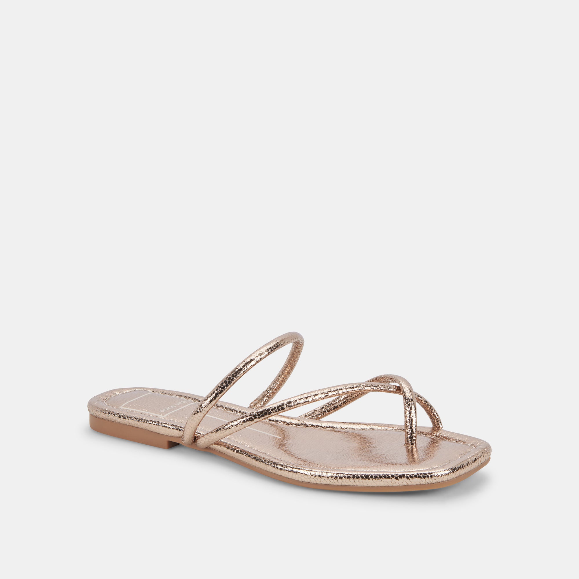 LEANNA Women's Sandals - Dark Gold Crackled Stella Design | Comfortable & Stylish for Summer, Beach, and Casual Outings