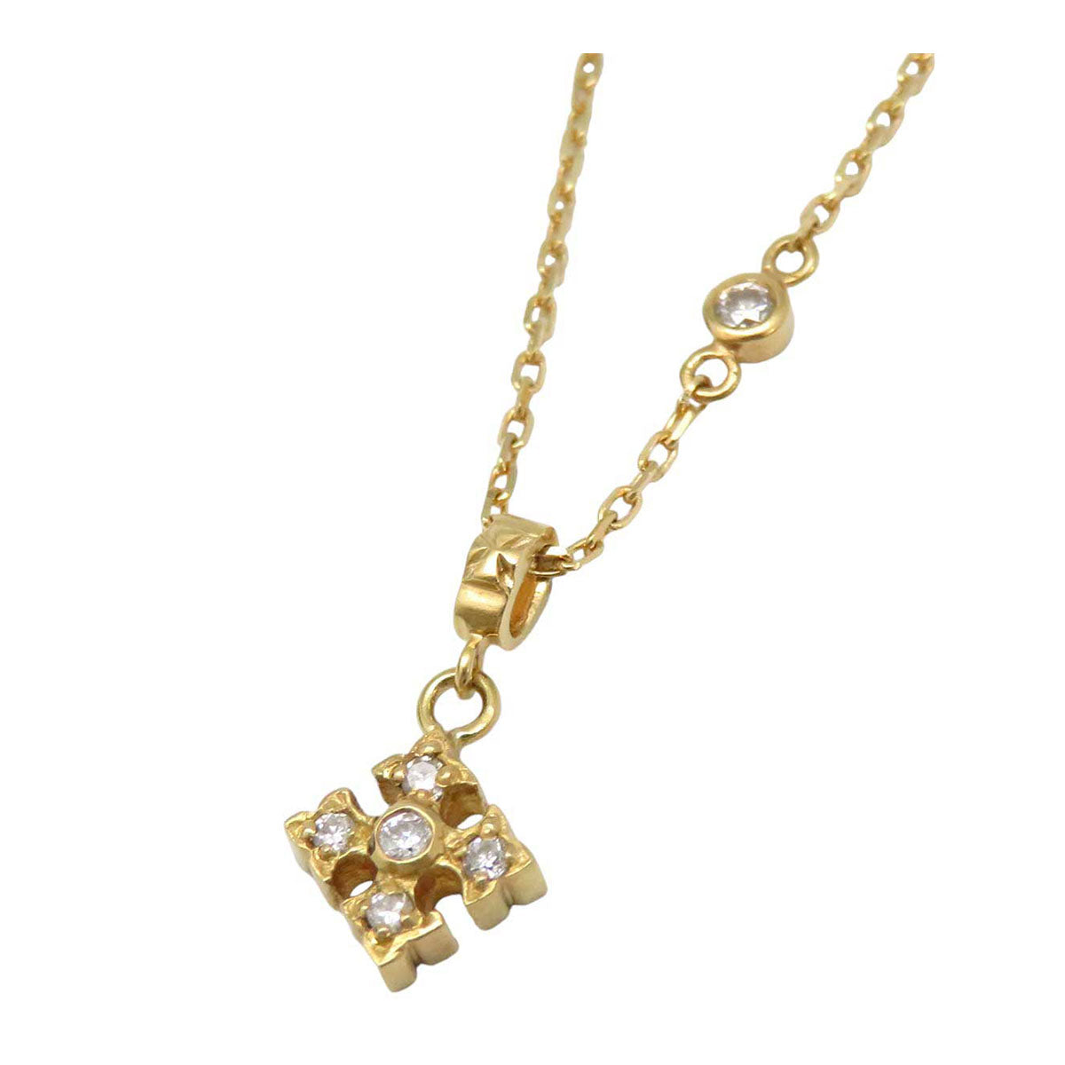 18K Gold Diamond Cross Pendant Necklace for Women - Elegant Religious Jewelry Gift for Christmas, Baptism & Special Occasions