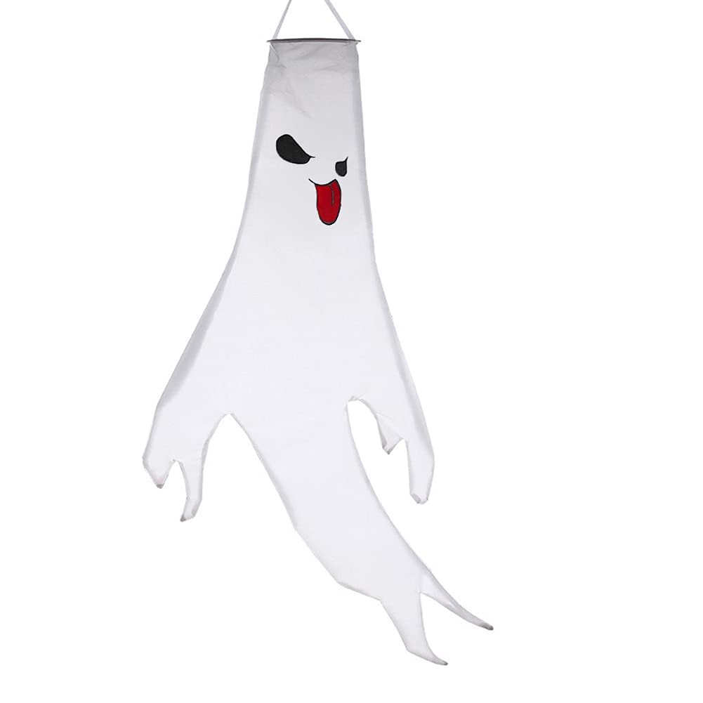 Halloween LED Ghost Lamp String with Colorful Lights - Outdoor Garden Decor, Party Scene Props for Halloween Decoration | Perfect for Yard, Porch, and Spooky Party Setup