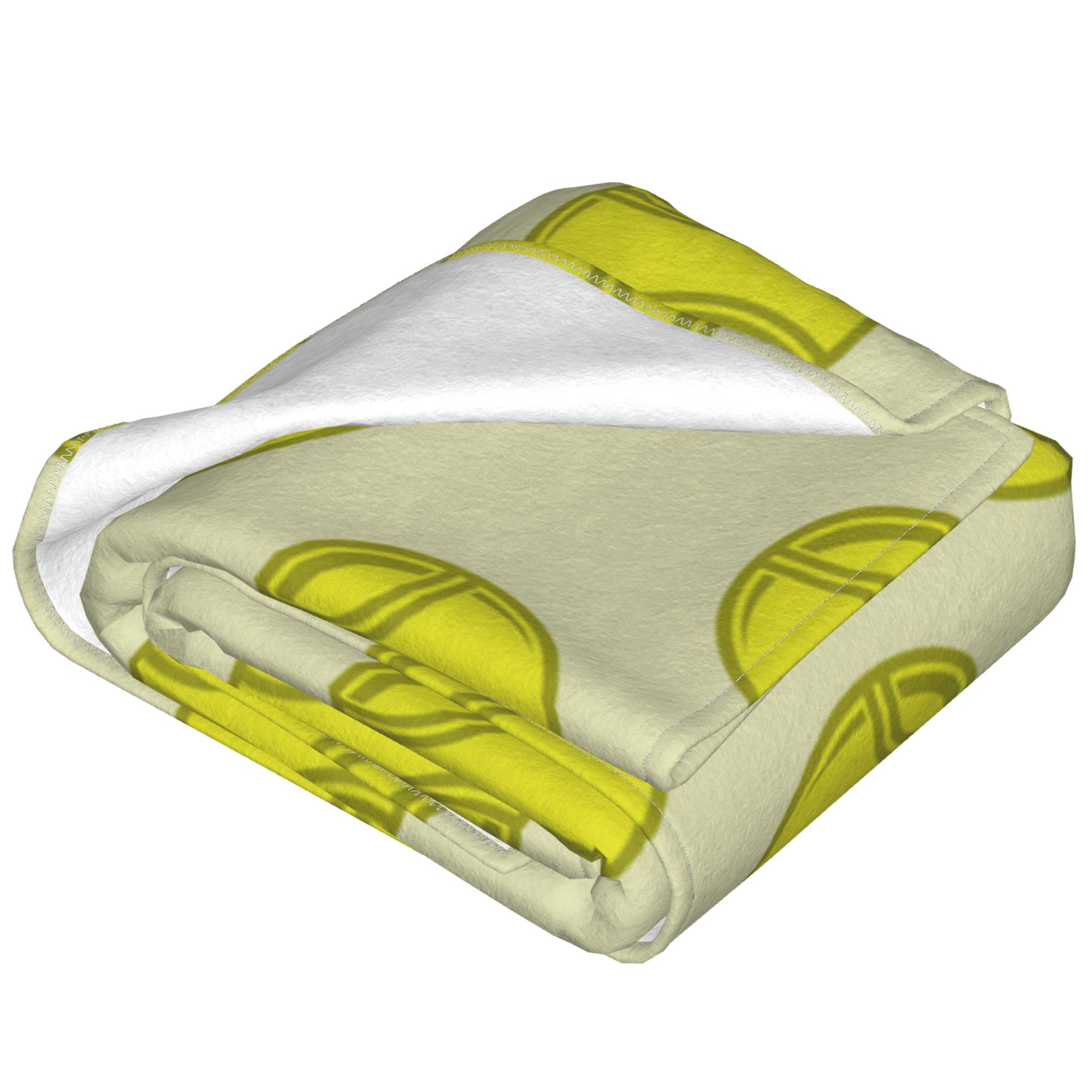 Soft Flannel Fleece Blanket - Queen & King Size Plush Throw for Couch, Sofa & Bed | All-Season Cozy Blanket in Softball Yellow | Perfect for Lounging, Movie Nights & Winter Warmth