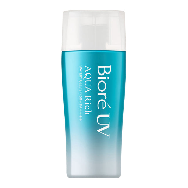 Bioré UV Aqua Rich Watery Gel SPF50+ PA++++ Sunscreen - Lightweight, Water-Resistant, Broad Spectrum Protection for Face & Body - Perfect for Outdoor Activities, Beach, Swimming & Daily Use
