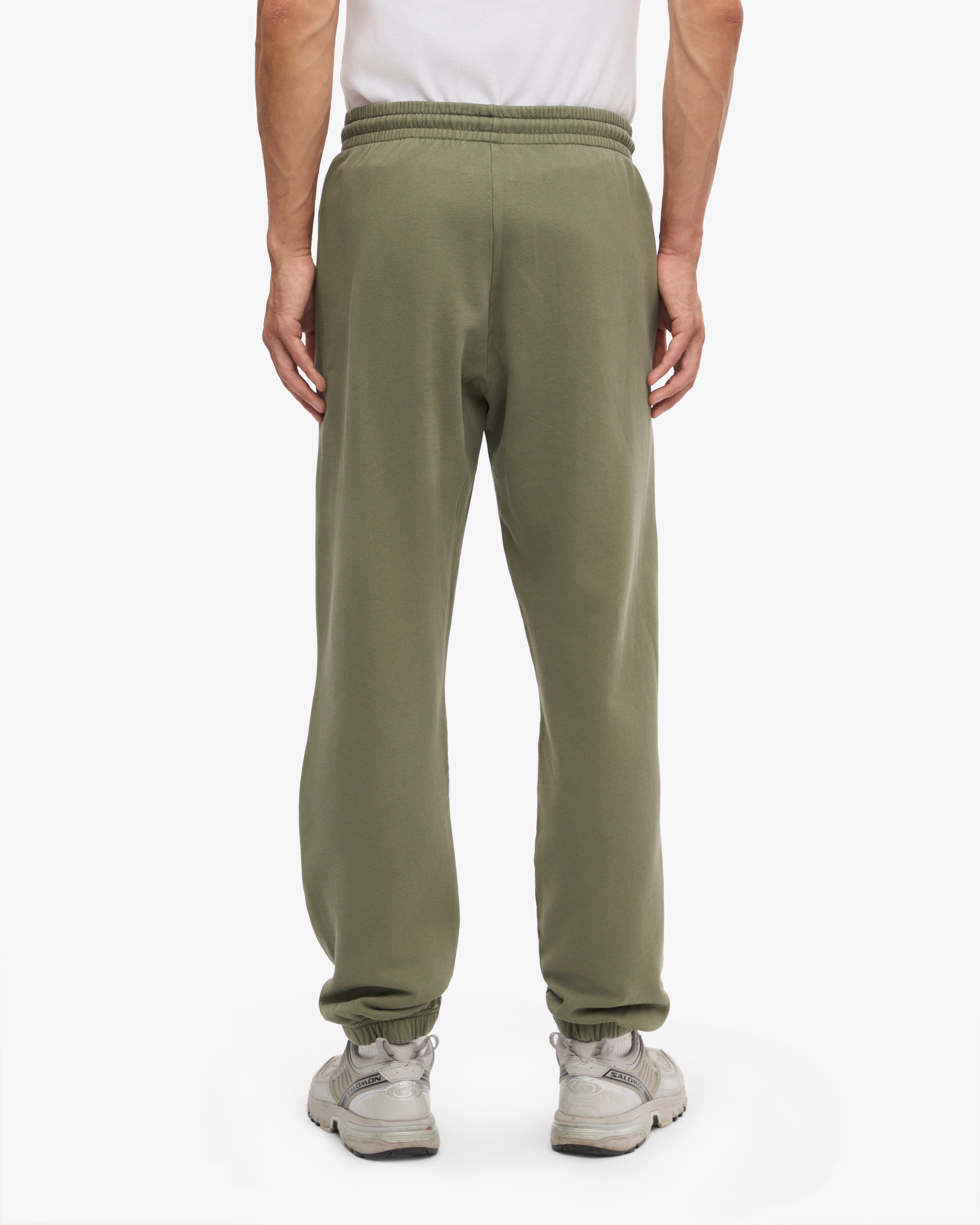 Organic Cotton Sweatpants for Women - Soft & Comfortable Lounge Pants in Dusty Olive - Perfect for Yoga, Running & Casual Wear