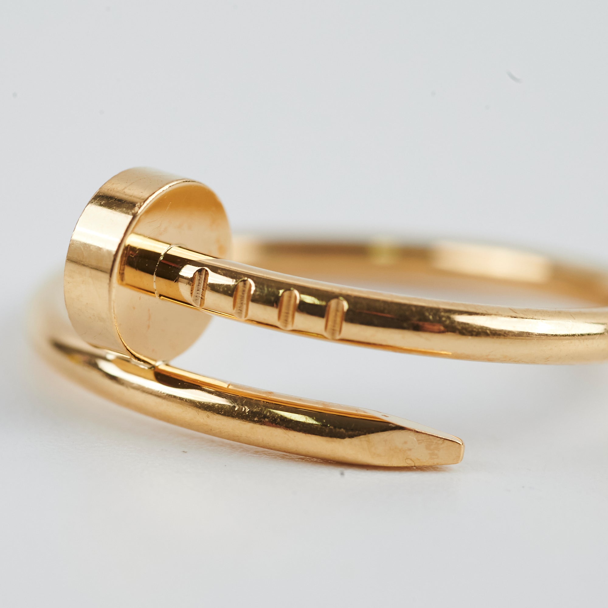 Cartier Small Juste Un Clou JUC Ring 18K Gold Size 56 - Luxury Minimalist Jewelry for Women, Perfect for Everyday Wear & Special Occasions