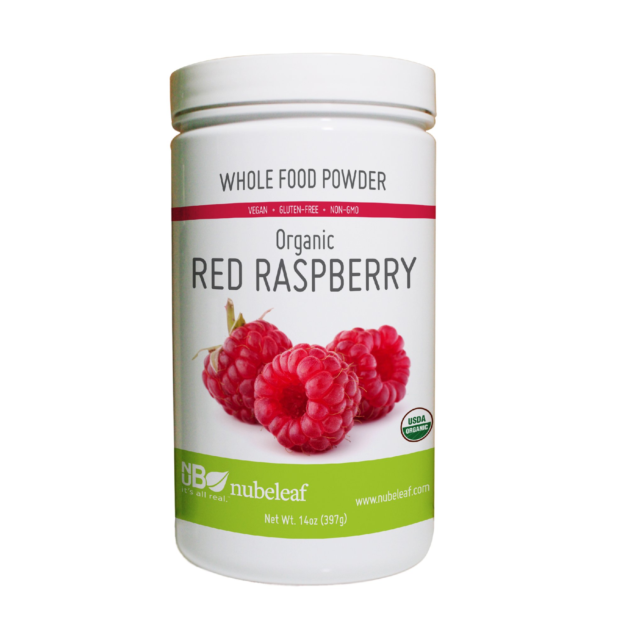 Organic Red Raspberry Powder 14oz - Antioxidant Superfood for Smoothies, Baking & Wellness - Nubeleaf Premium Freeze-Dried Raspberry Supplement for Immune Support & Energy Boost