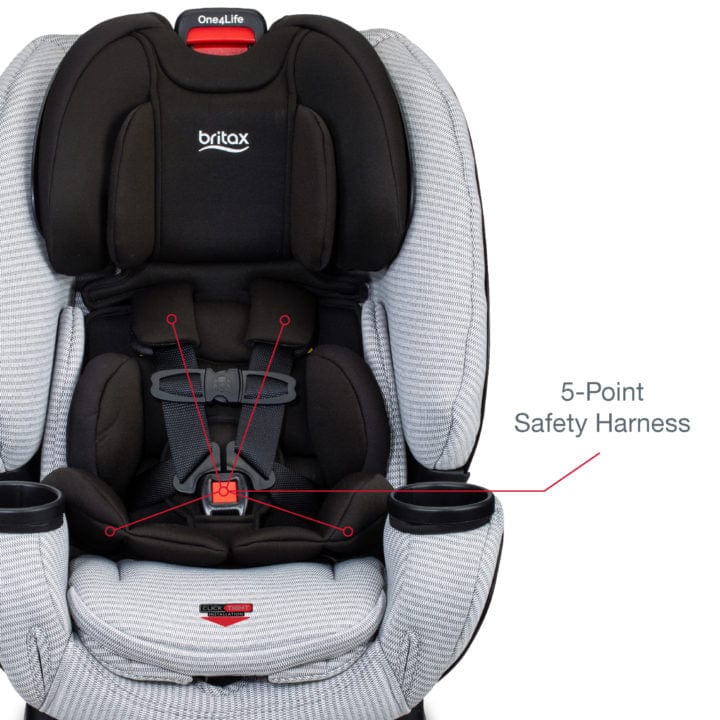 Britax One4Life Clicktight All-in-One Convertible Car Seat for Infants to Toddlers - Safe & Comfortable for Extended Rear-Facing & Forward-Facing - Perfect for Family Travel & Daily Commutes