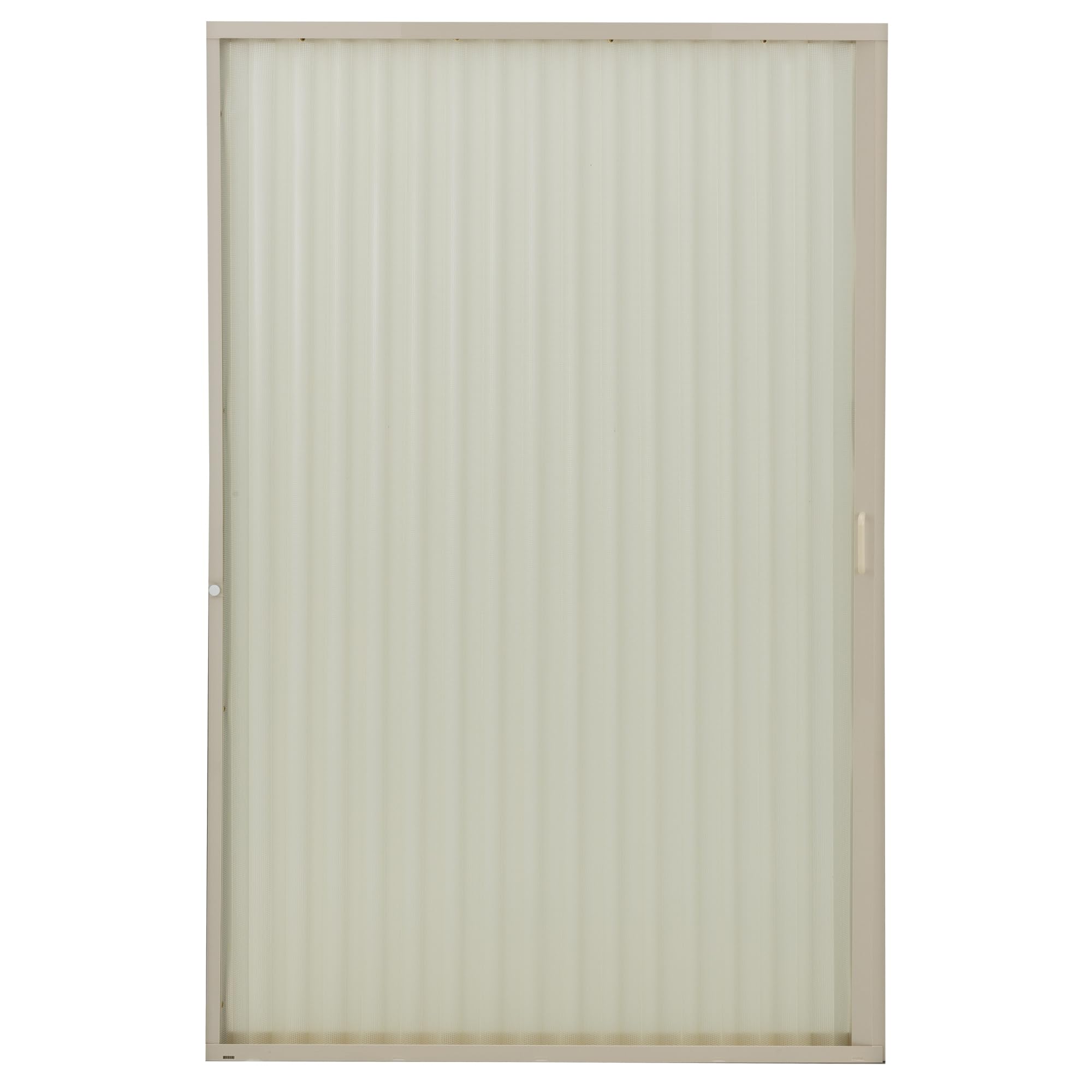 RecPro RV Pleated Folding Shower Door with Frame - Sliding Retractable Wrinkle-Free Design (Ivory, 48x67 Inches) | Perfect for RV Campers, Trailers & Tiny Homes