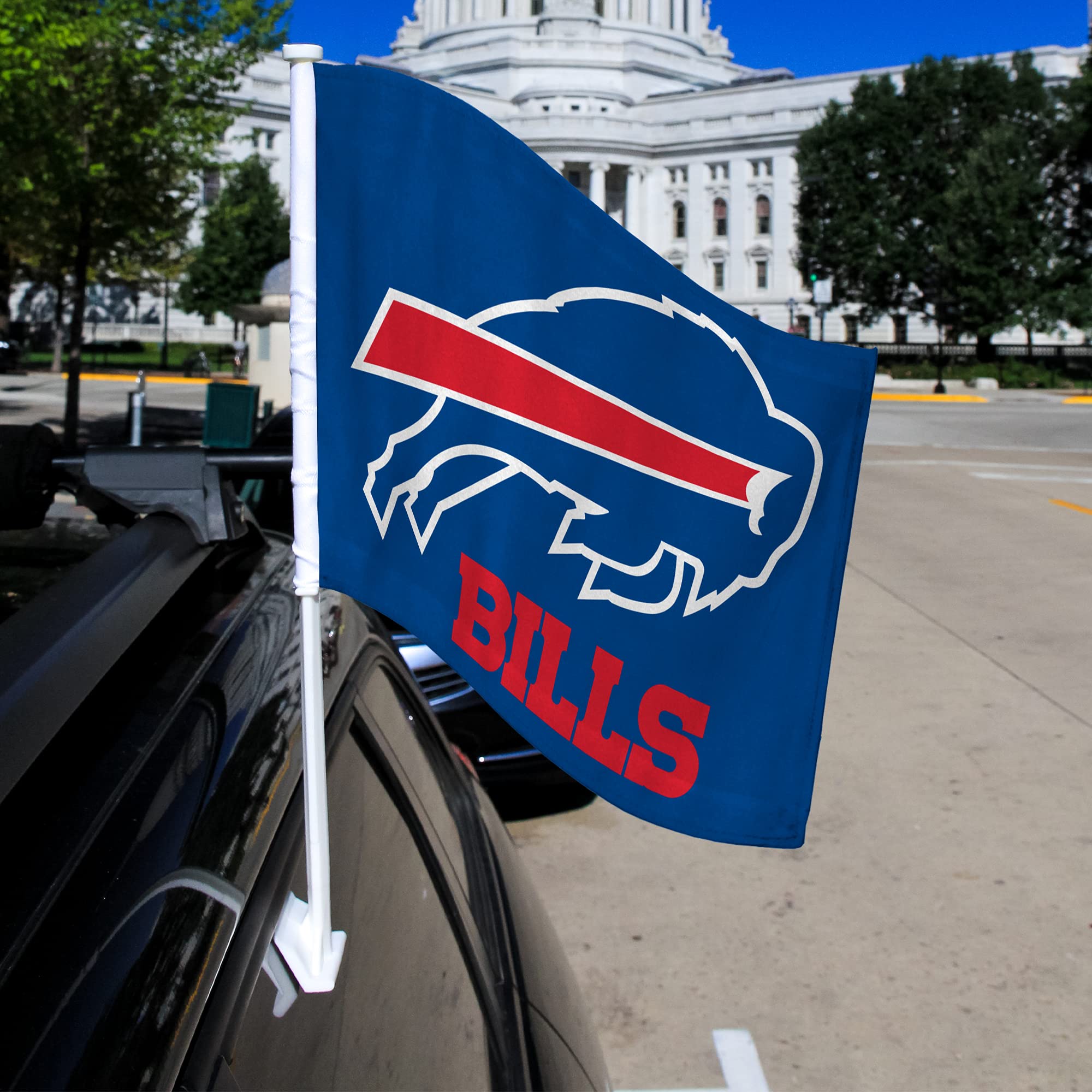 NFL Car Flag Double Sided - Premium Team Logo Car Accessory for Game Day, Tailgating & Road Trips - Officially Licensed NFL Merchandise
