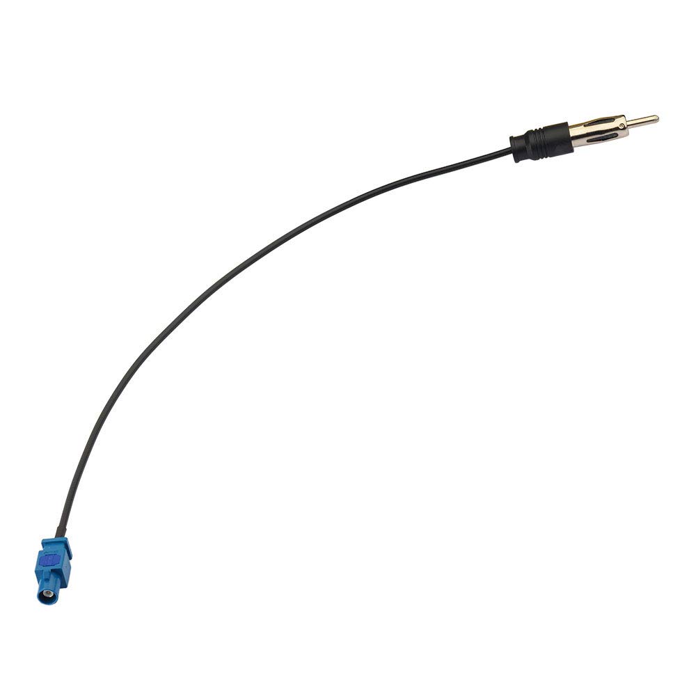 Bingfu Car Antenna Adapter - FM/AM Radio Antenna Converter Cable (Fakra Z Male to DIN Plug, 30cm/1ft) for Car Stereo, HD Radio, CD Player & Media Receiver | Enhanced Audio Signal for BMW, Mercedes, VW & More