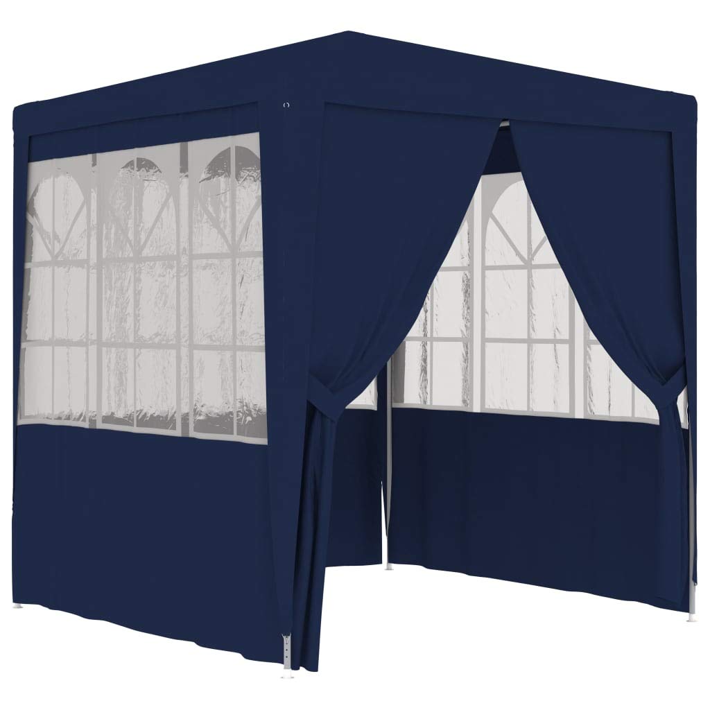CHARMMA 6.6'x6.6' Blue Pop Up Canopy Tent - Waterproof Outdoor Party Wedding Gazebo for Backyard, Beach, Camping & Events - Portable Instant Shelter with UV Protection & Polyester Fabric