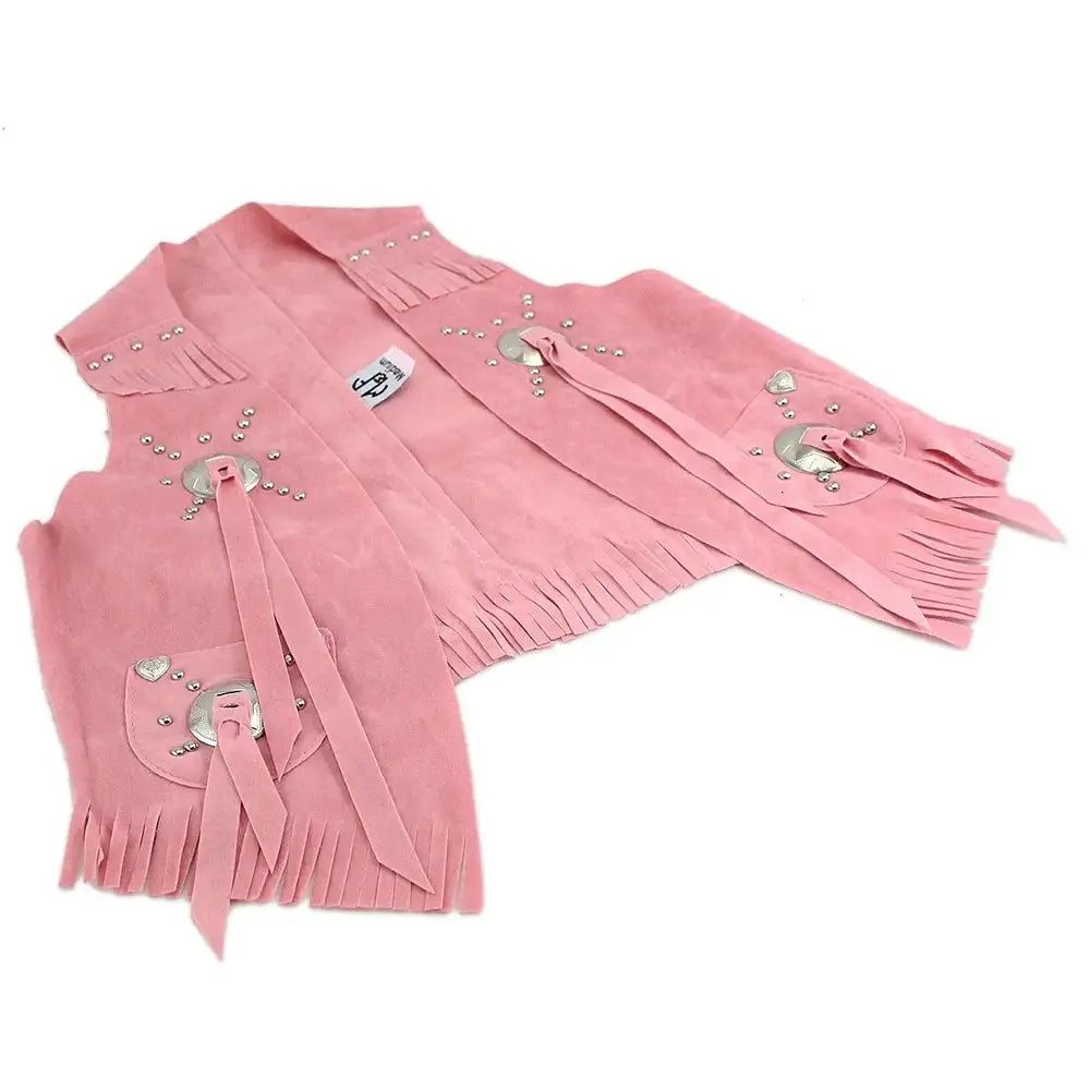 Bigtime Rodeo Little Outlaw Cowgirl Vest for Girls - Western Style Kids' Costume for Halloween, Dress Up & Cowboy Themed Parties