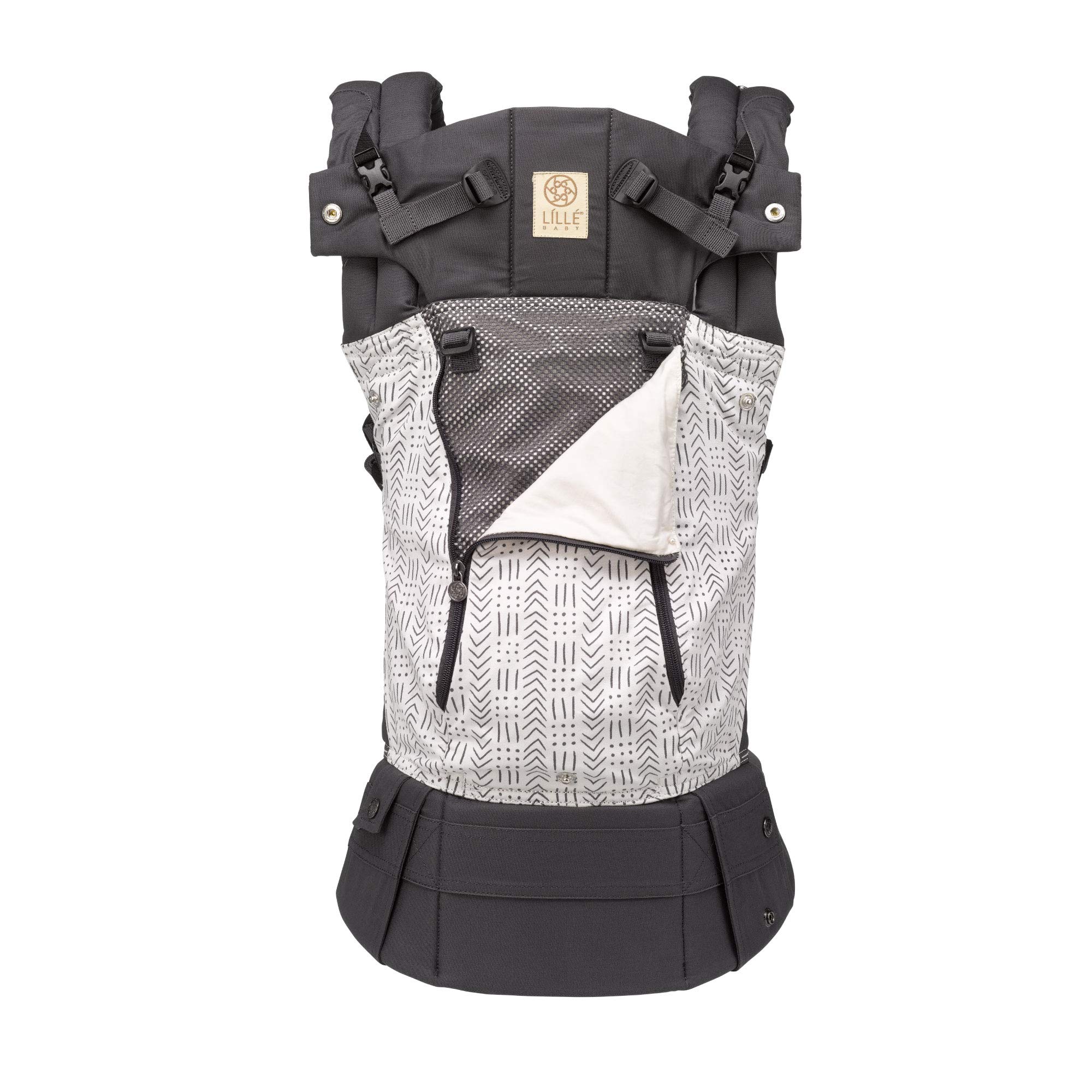 LÍLLÉbaby Complete All Seasons Ergonomic 6-in-1 Baby Carrier for Newborn to Toddler (7-45 lbs) - Adjustable Lumbar Support, 360° Multi-Position & Inward/Outward Facing - Perfect for Hiking, Shopping & Hands-Free Parenting (Etch Design)
