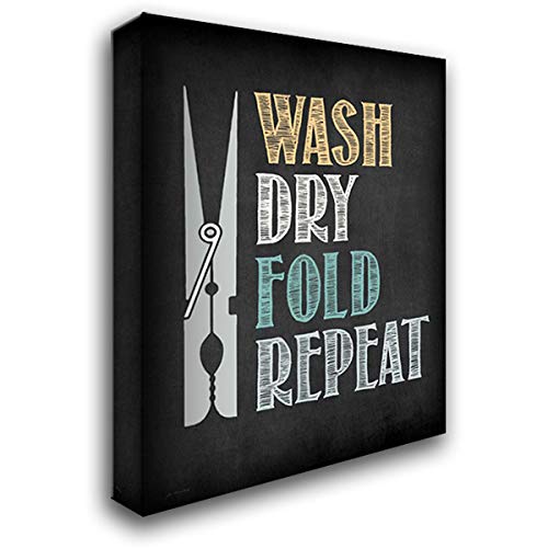 Jo Moulton 28x35 Large Gallery Wrapped Canvas Art - 'Clothes Pin' Modern Wall Decor for Living Room, Bedroom & Office | Stretched Ready to Hang