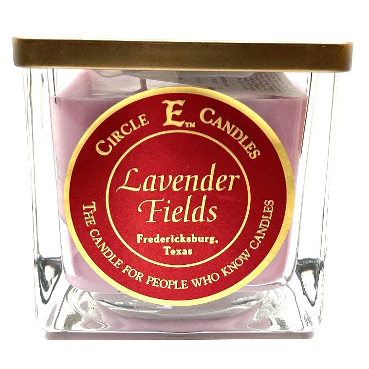 Circle E Candles - Extra Large 75oz Jar Candle with 5 Wicks | Lavender Fields Scented Candle for Home, Spa & Relaxation | Long-Lasting Aromatherapy Candle for Bedroom, Bath & Living Room