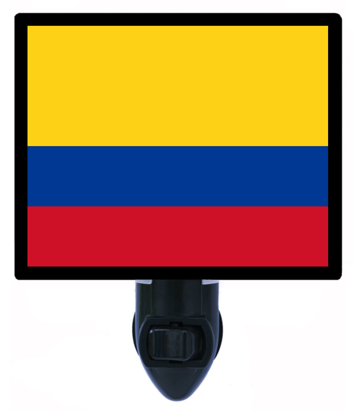 Columbia Flag Night Light - LED Plug-in Nightlight for Home, Bedroom, Nursery | Patriotic Decor for Colombians & Fans | Perfect for Kids' Rooms, Hallways, Bathrooms