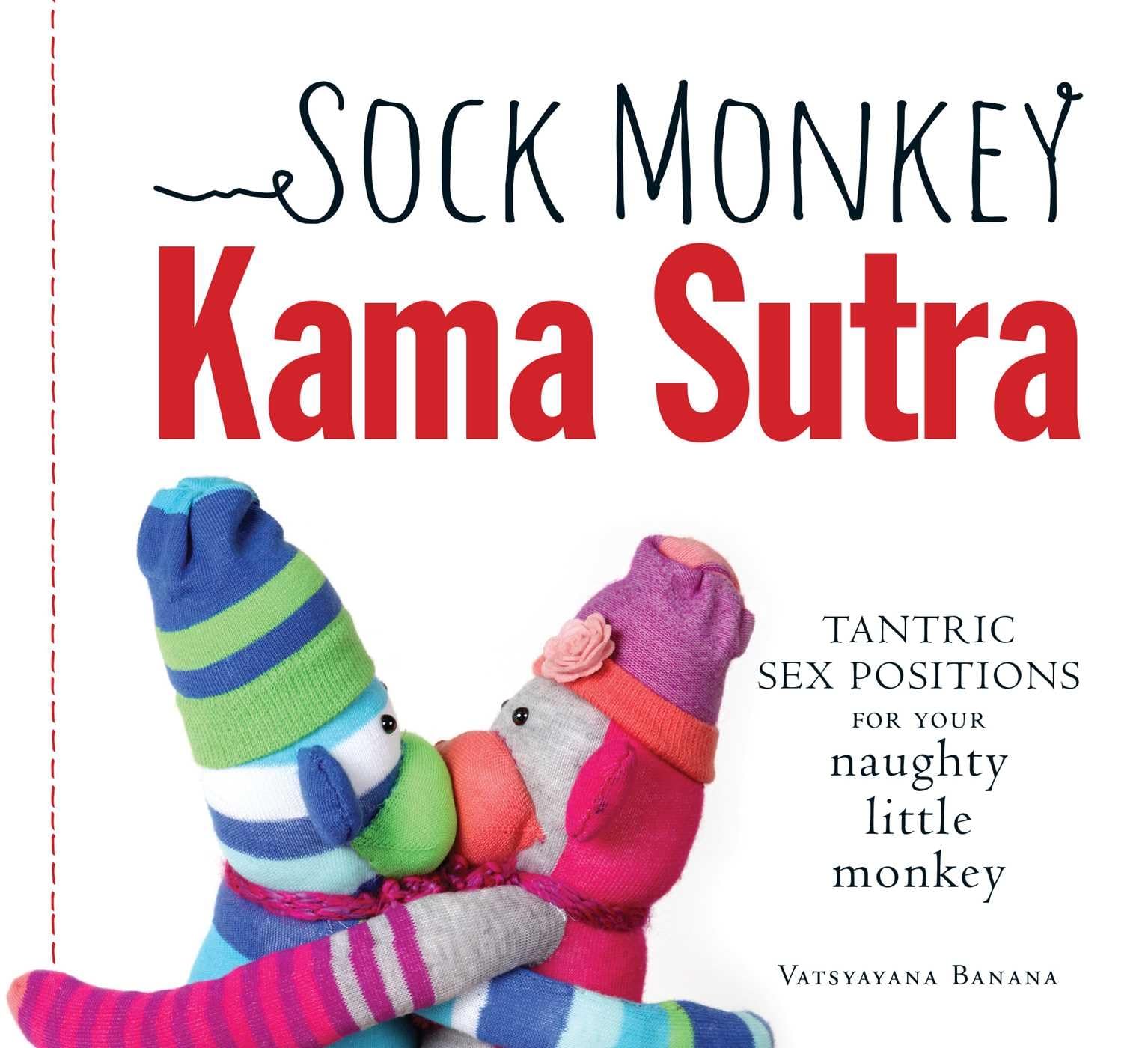 Funny Sock Monkey Kama Sutra Book - Playful Tantric Sex Positions Guide for Adults | Unique Gift for Couples & Adult Parties