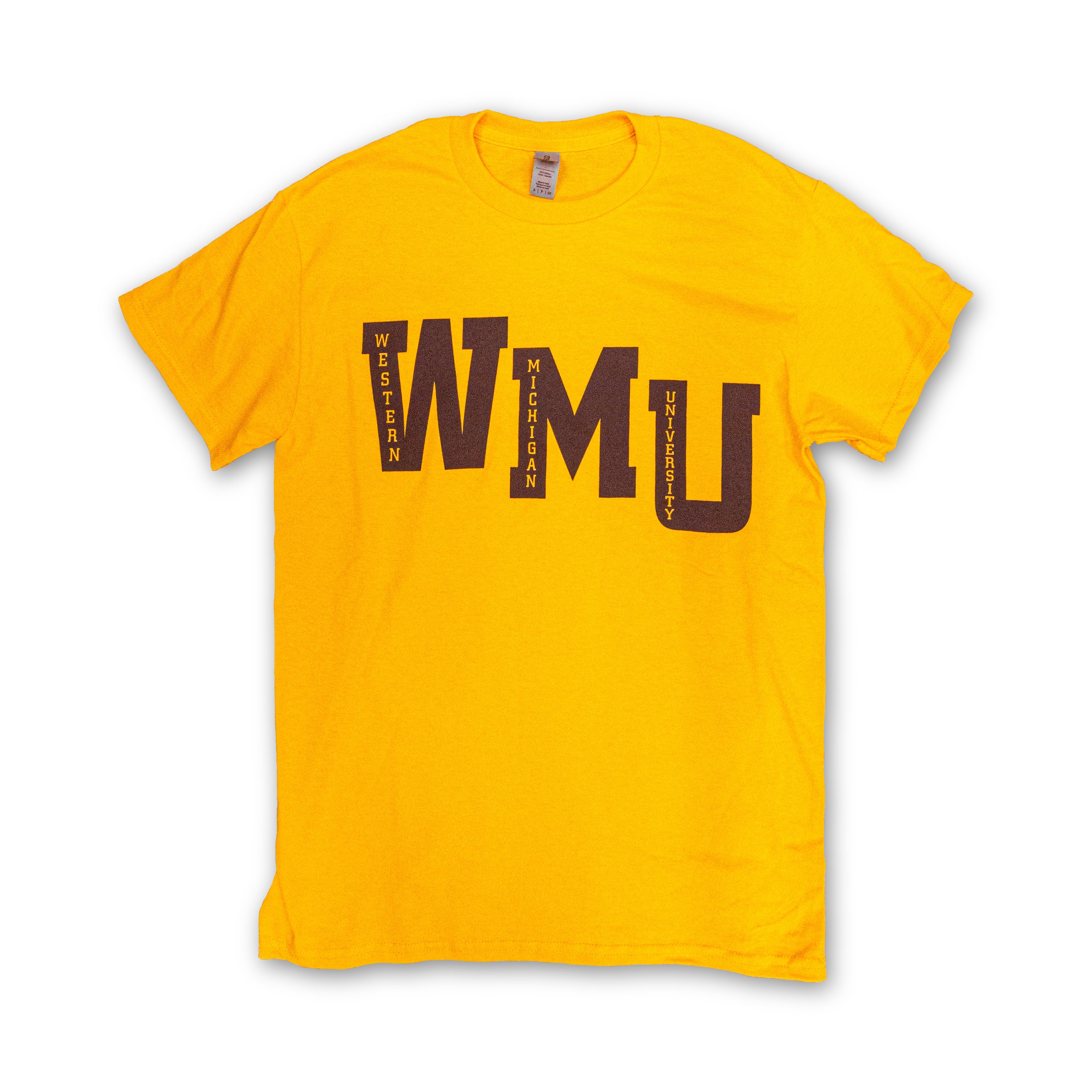 WMU Letter Graphic Tee - Soft Cotton Unisex T-Shirt for Casual Wear, Street Style & College Outfits