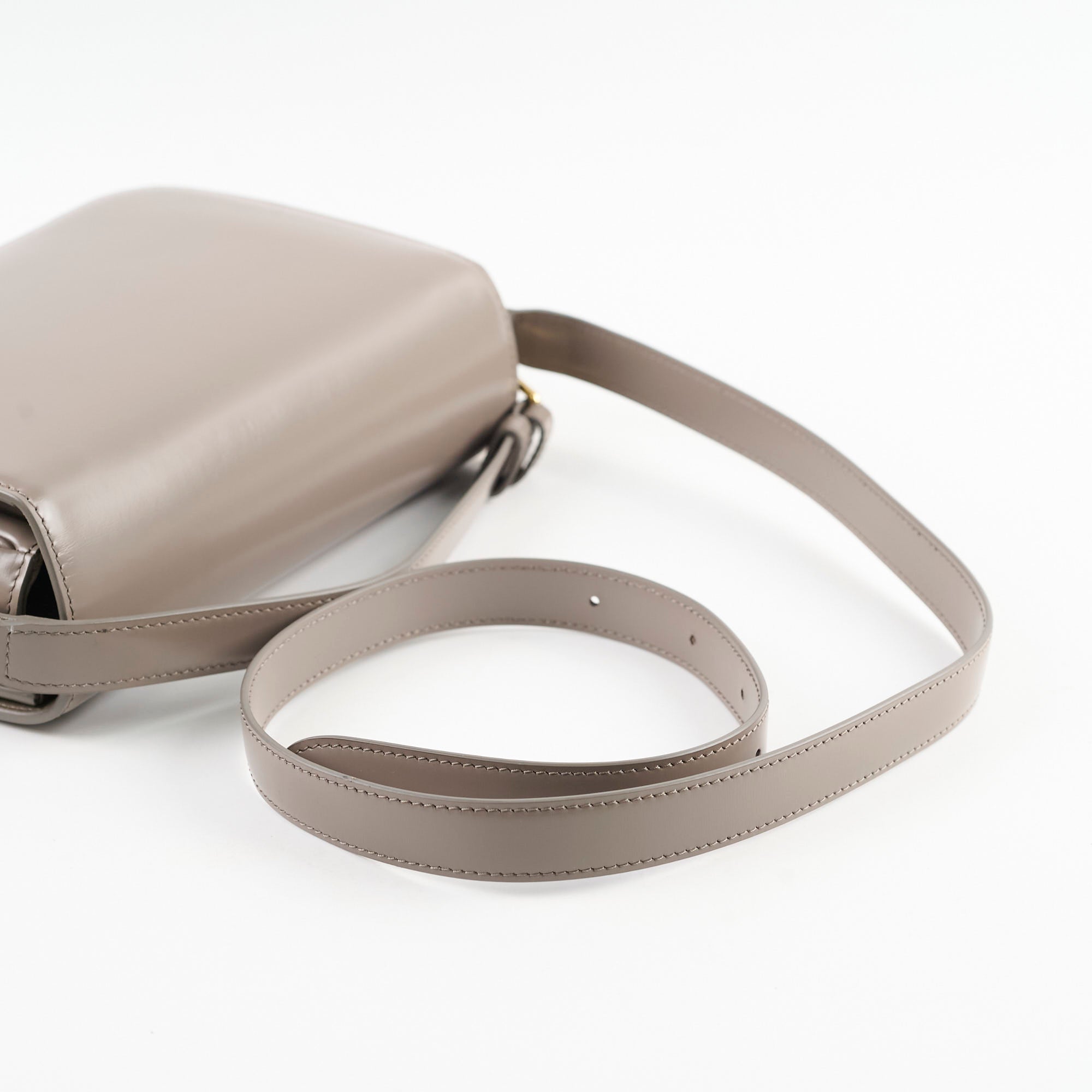 Celine Classique Medium Triomphe Bag Pebble Leather Crossbody Bag for Women | Luxury Designer Handbag for Work, Travel & Everyday Use