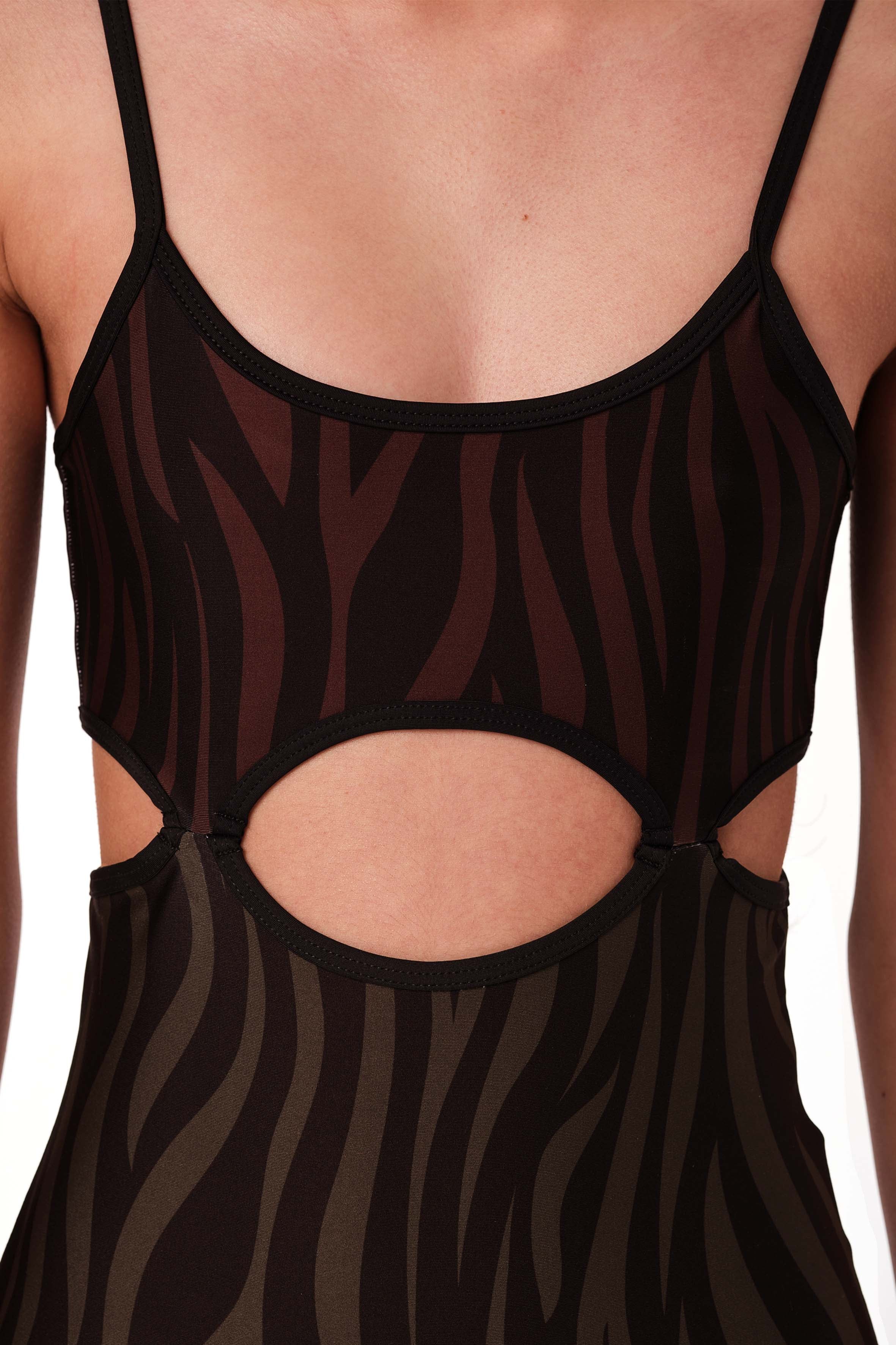 Holy Chic Zebra Print One Piece Swimsuit - Stylish & Comfortable Bathing Suit for Women - Perfect for Beach, Pool, and Summer Vacations