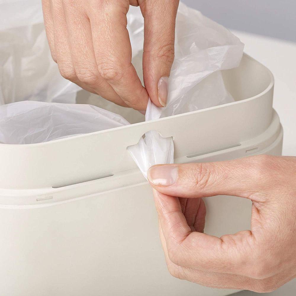 Joseph Joseph Stack 4L Kitchen Compost Bin - White | Odor-Free Food Waste Container for Eco-Friendly Composting | Perfect for Countertop, Sink, or Under Cabinet Use