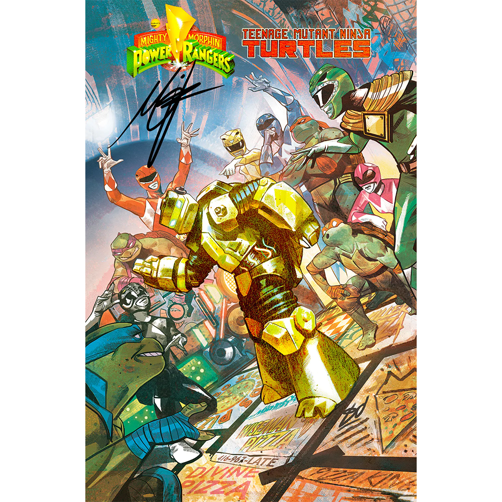 Mighty Morphin Power Rangers vs Teenage Mutant Ninja Turtles #1 Metalhead Exclusive Variant Comic - Collectible Action Figure for Fans & Display - Perfect for Comic Conventions, Shelves & Gift Giving