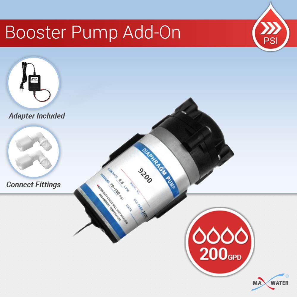 Reverse Osmosis 200 GPD RO Booster Pump with Transformer - 1/4