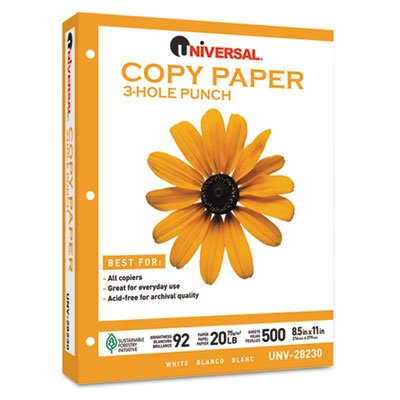 Premium Universal Copy Paper - 8.5 x 11 Inches, 92 Bright, 20 lb, 500 Sheets/Ream - Multipurpose Printer Paper for Home & Office Use (Ideal for Printing, Copying, Faxing & Scanning Documents)