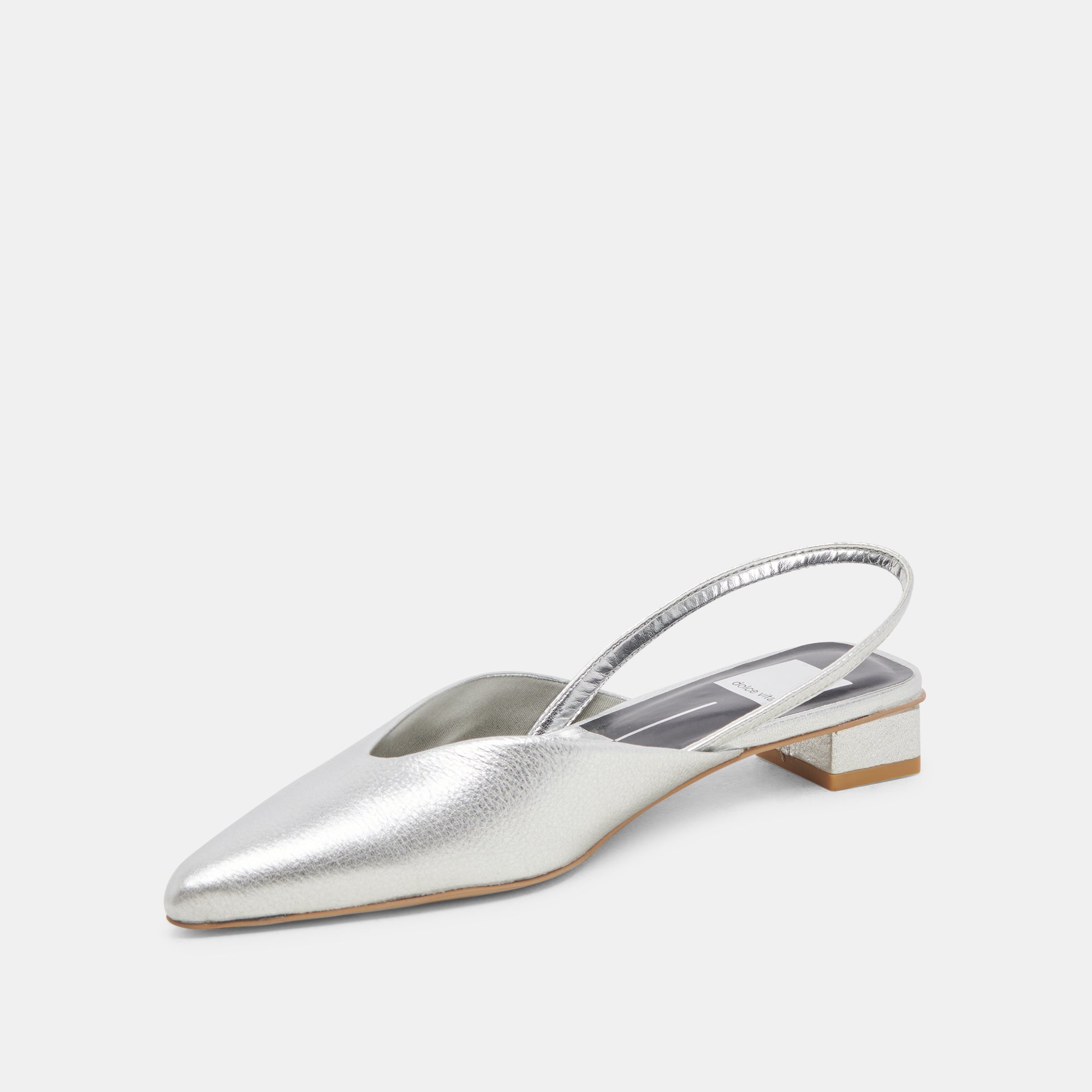 BYANCA Women's Silver Distressed Leather Flats - Comfortable Slip-On Shoes for Casual Wear, Office & Everyday Outfits