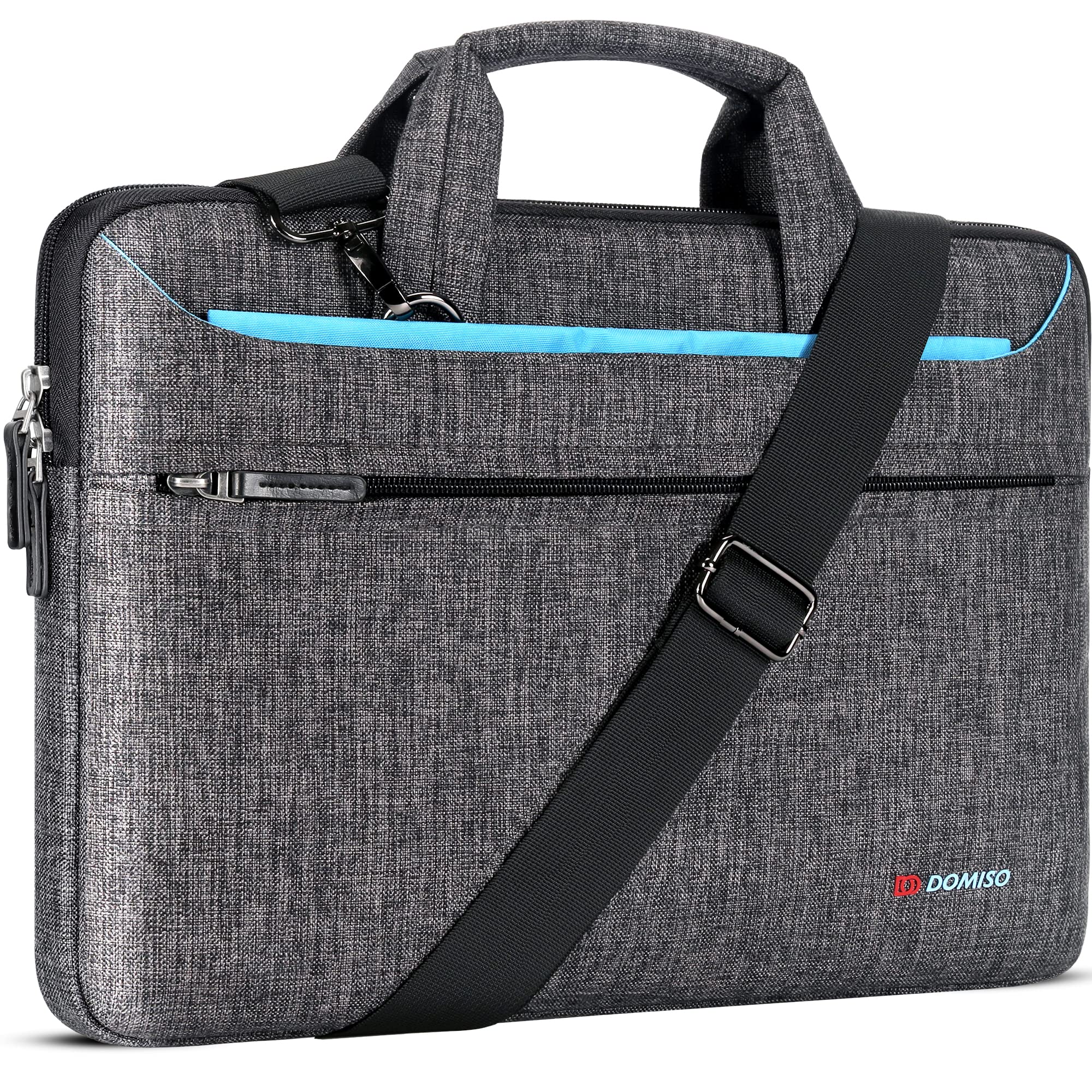 DOMISO 10.1 Inch Waterproof Laptop Sleeve Bag - Lightweight Shoulder Messenger Briefcase for 9.7-11