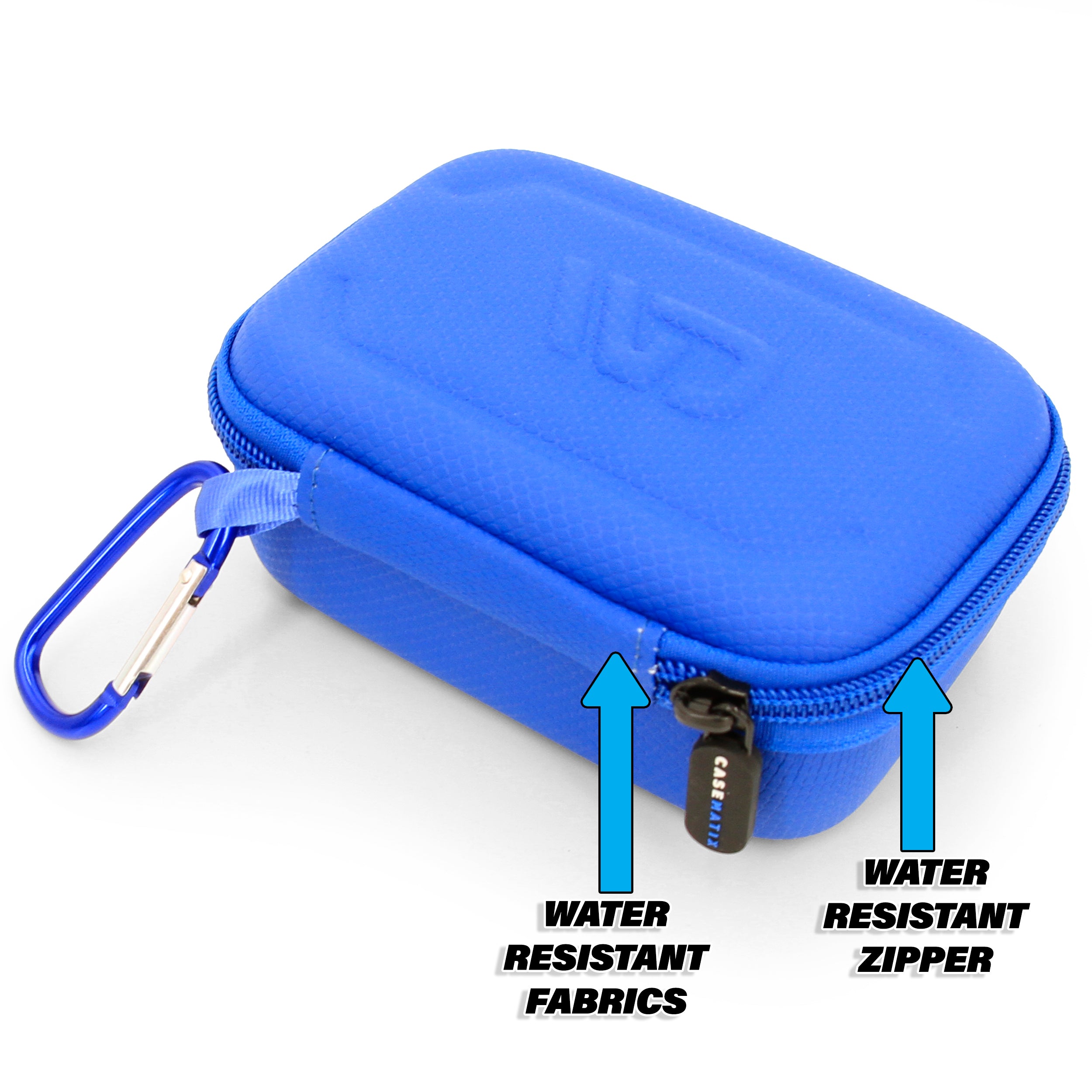 CASEMATIX Protective Carry Case for Moonbird & Moonbuddy Meditation Device - Includes USB C Cable & Blue Storage Case - Perfect for Travel, Yoga, and Mindfulness Practice