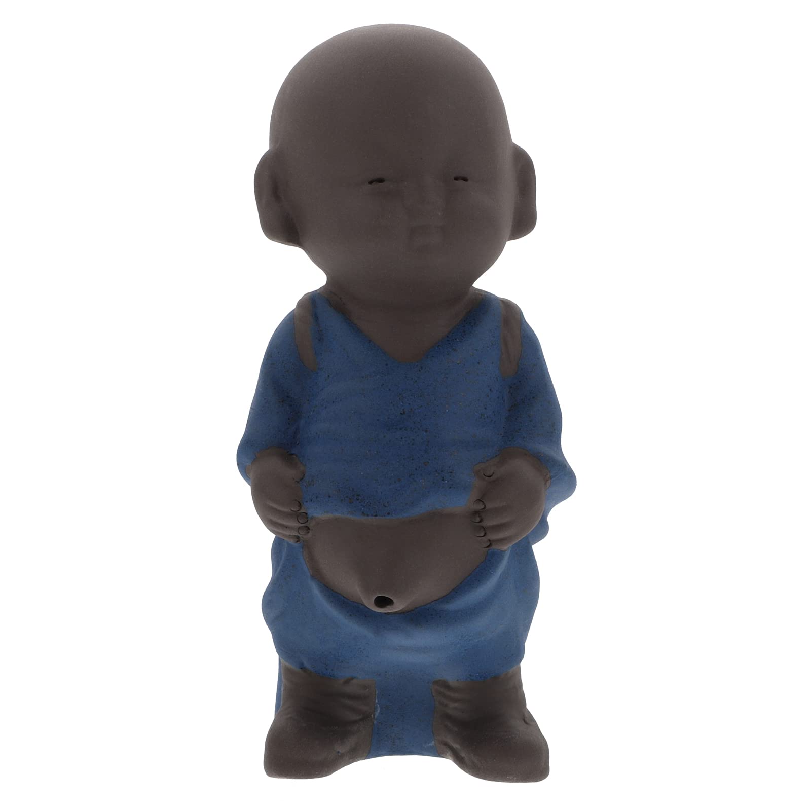 LIOOBO Monk-Shaped Ceramic Tea Strainer - Kung Fu Kid Tea Bag Filter, Mini Tea Infuser & Spice Strainer - Lightweight Yoga Decor & Tea Pet for Meditation & Relaxation