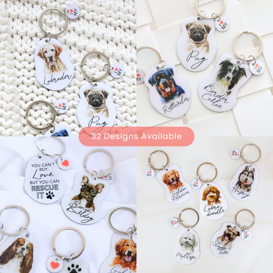 Splosh Pet Keychain for Maltese Dogs - Cute and Durable Dog Accessory for Keyrings, Backpacks, and Collars - Perfect for Pet Lovers and Dog Owners
