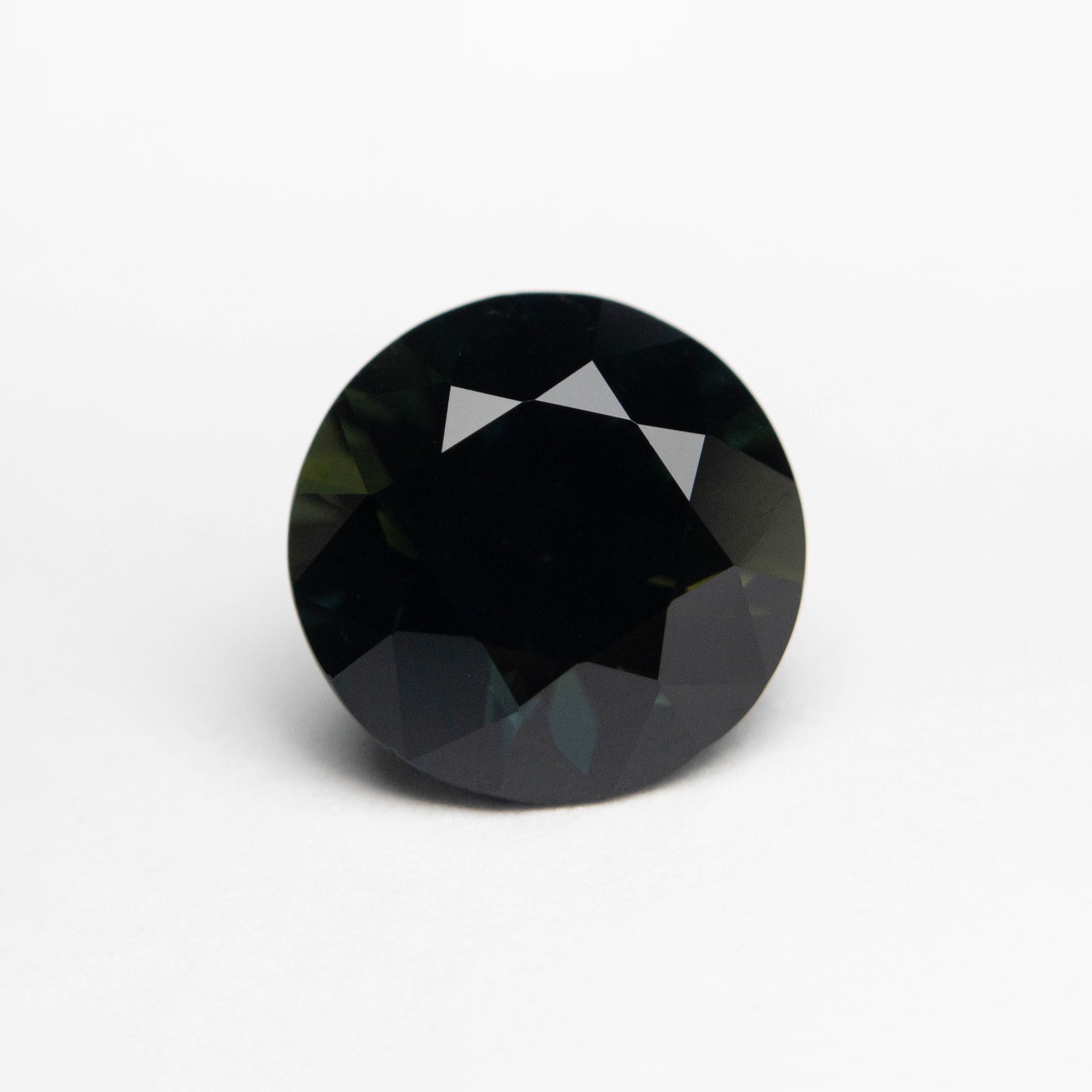 2.71ct Round Brilliant Blue Sapphire Gemstone - 8.47x8.40x5.65mm Natural Loose Stone for Jewelry Making, Engagement Rings & Fine Collections