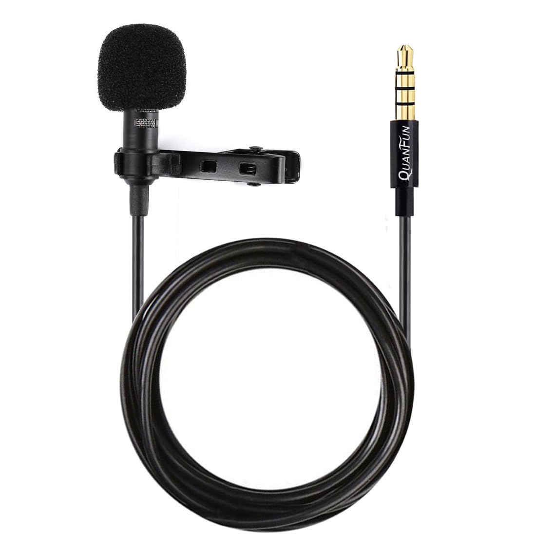 Professional Omnidirectional Lapel Microphone - Mini Clip-on Mic for Recording, YouTube, Laptop, DSLR & PC - Perfect for Podcasting, Live Streaming & Video Conferencing