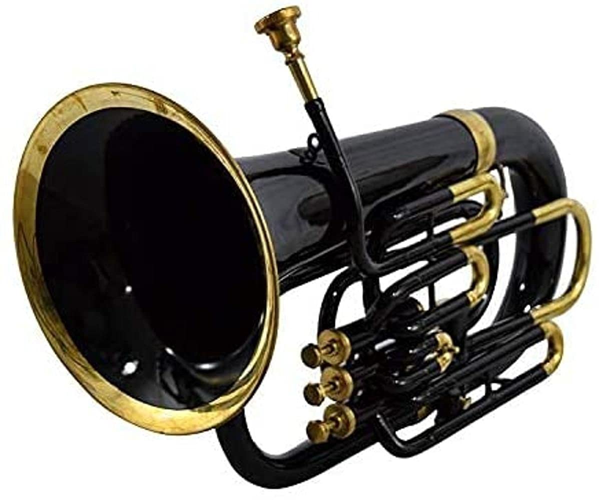 Nasir Ali Bb Euphonium Black 4 Valve - Professional Brass Instrument for Band, Orchestra & Solo Performances